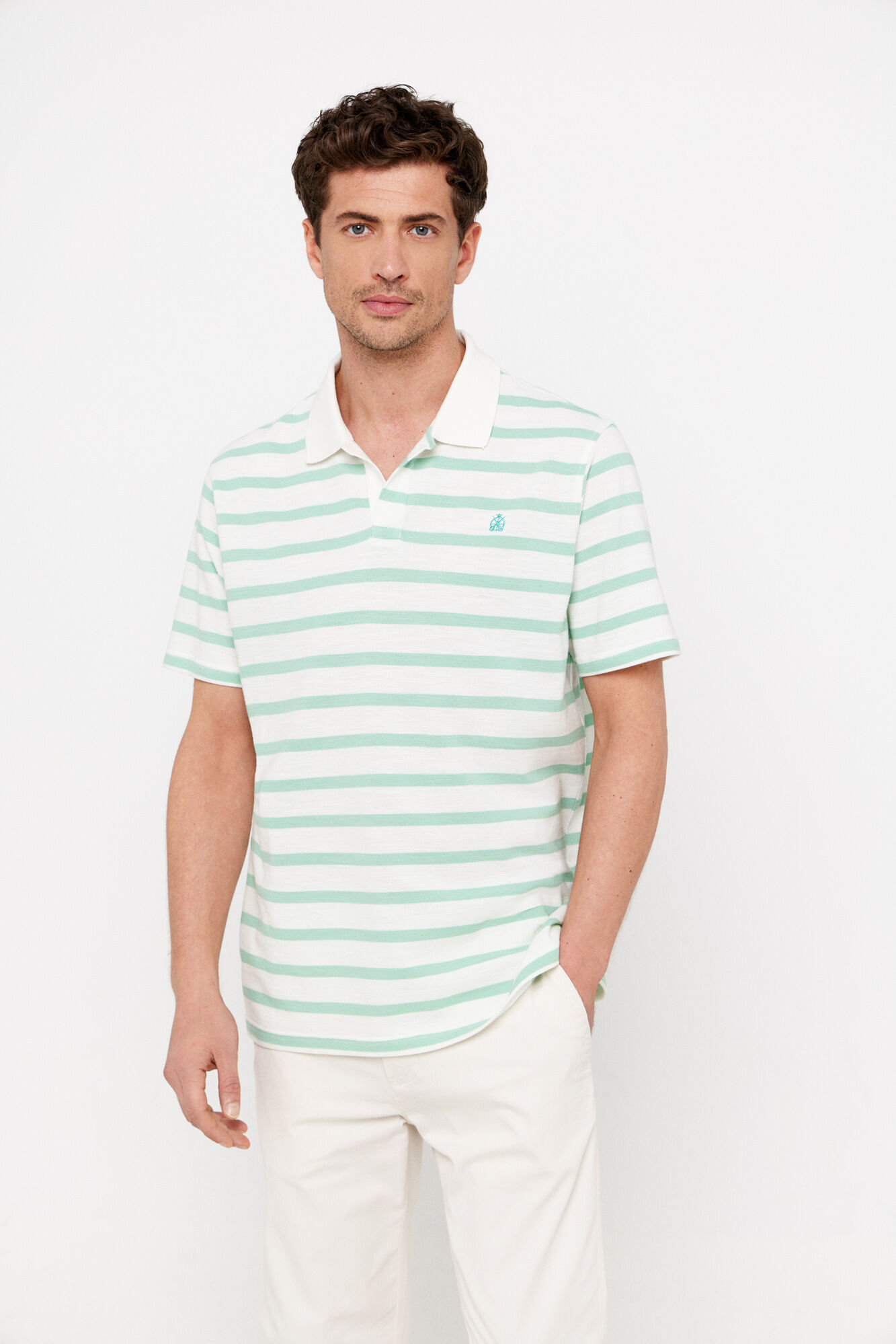 Cortefiel Polo slub rayas