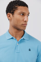 Cortefiel Polo b&aacute;sico piqu&eacute; Azul