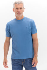 Cortefiel Camiseta b&aacute;sica piqu&eacute; Azul