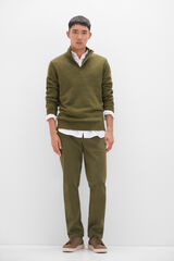 Cortefiel Pantal&oacute;n chino regular fit Verde