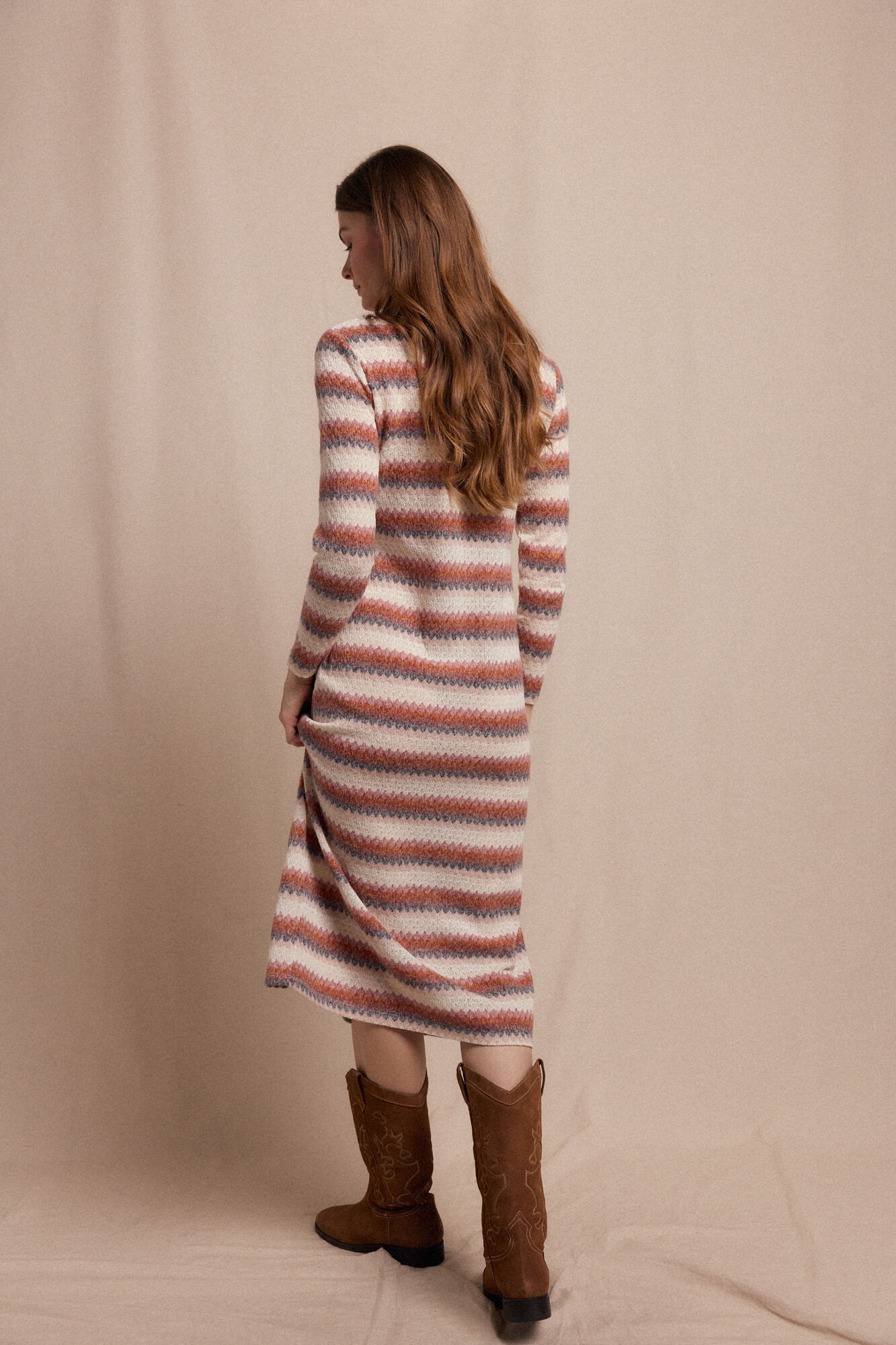 Slowlove Vestido de estructura multicolor Multicolor