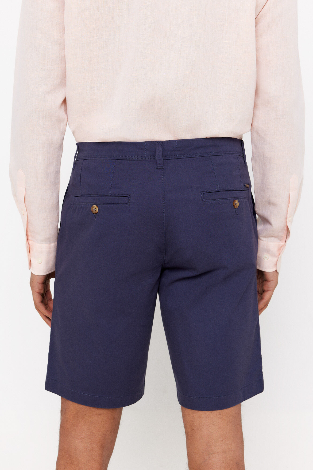 Cortefiel Bermuda chino Azul oscuro