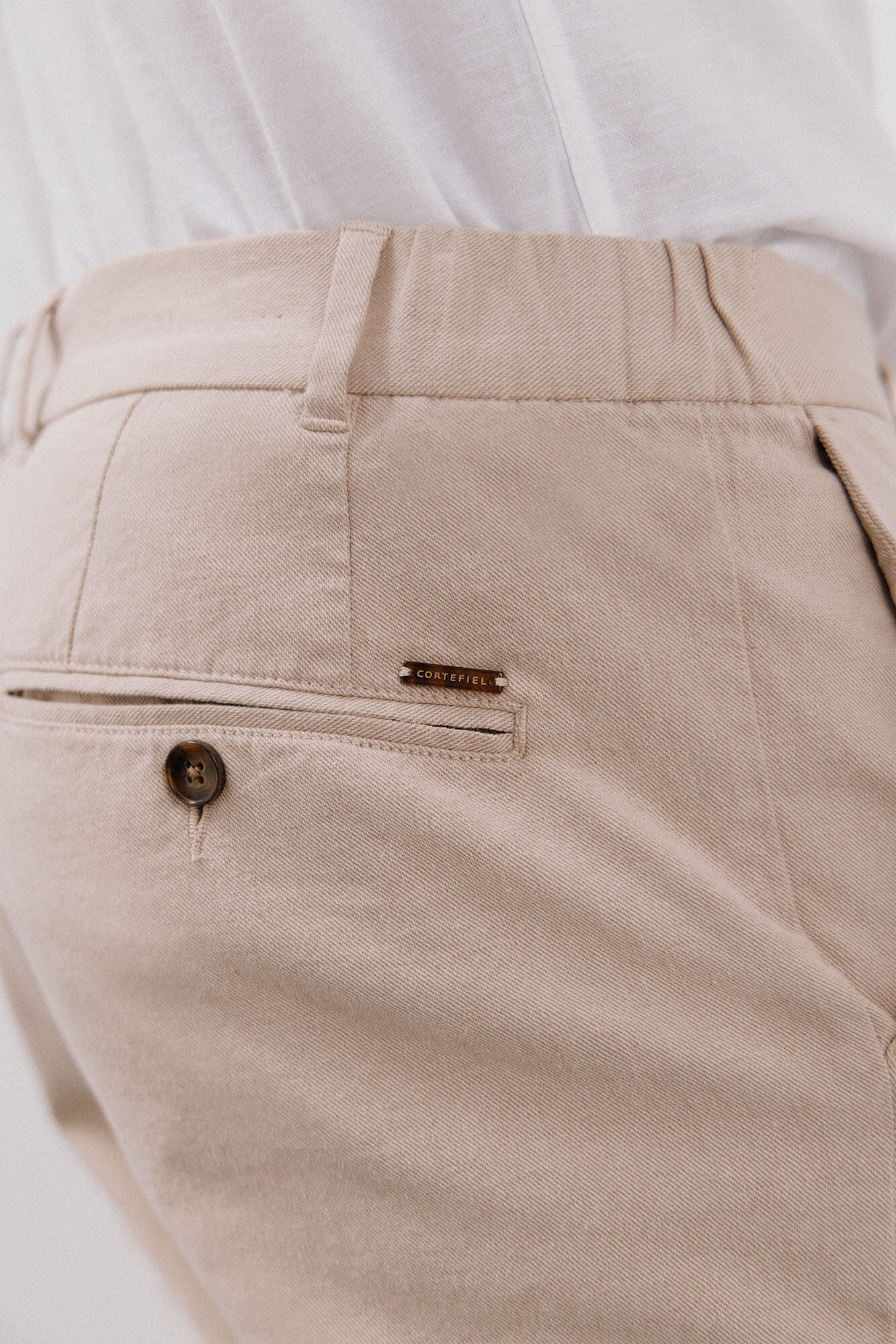 Cortefiel Pantal&oacute;n chino algod&oacute;n-lino