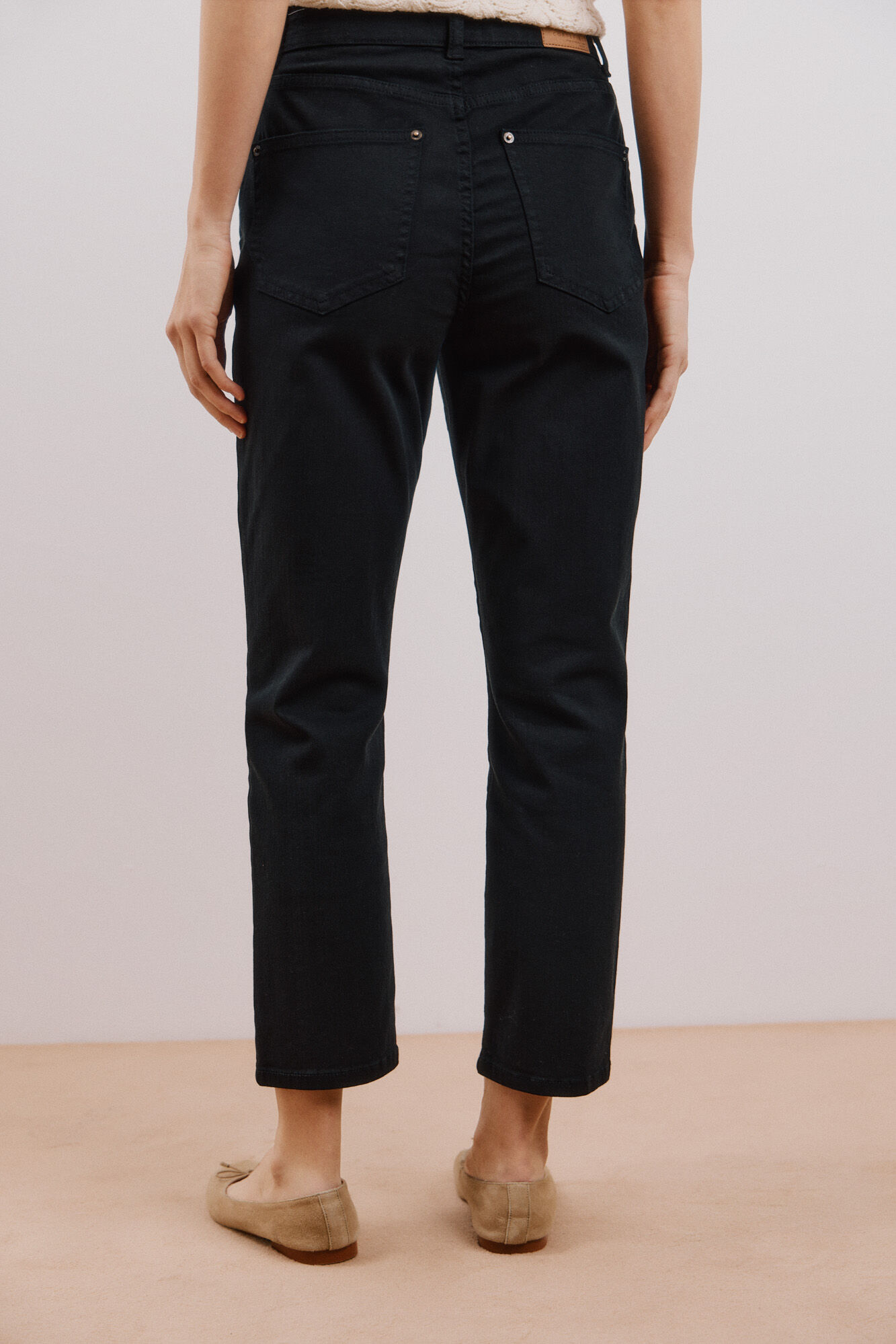 Cortefiel Jeans Mom Negro
