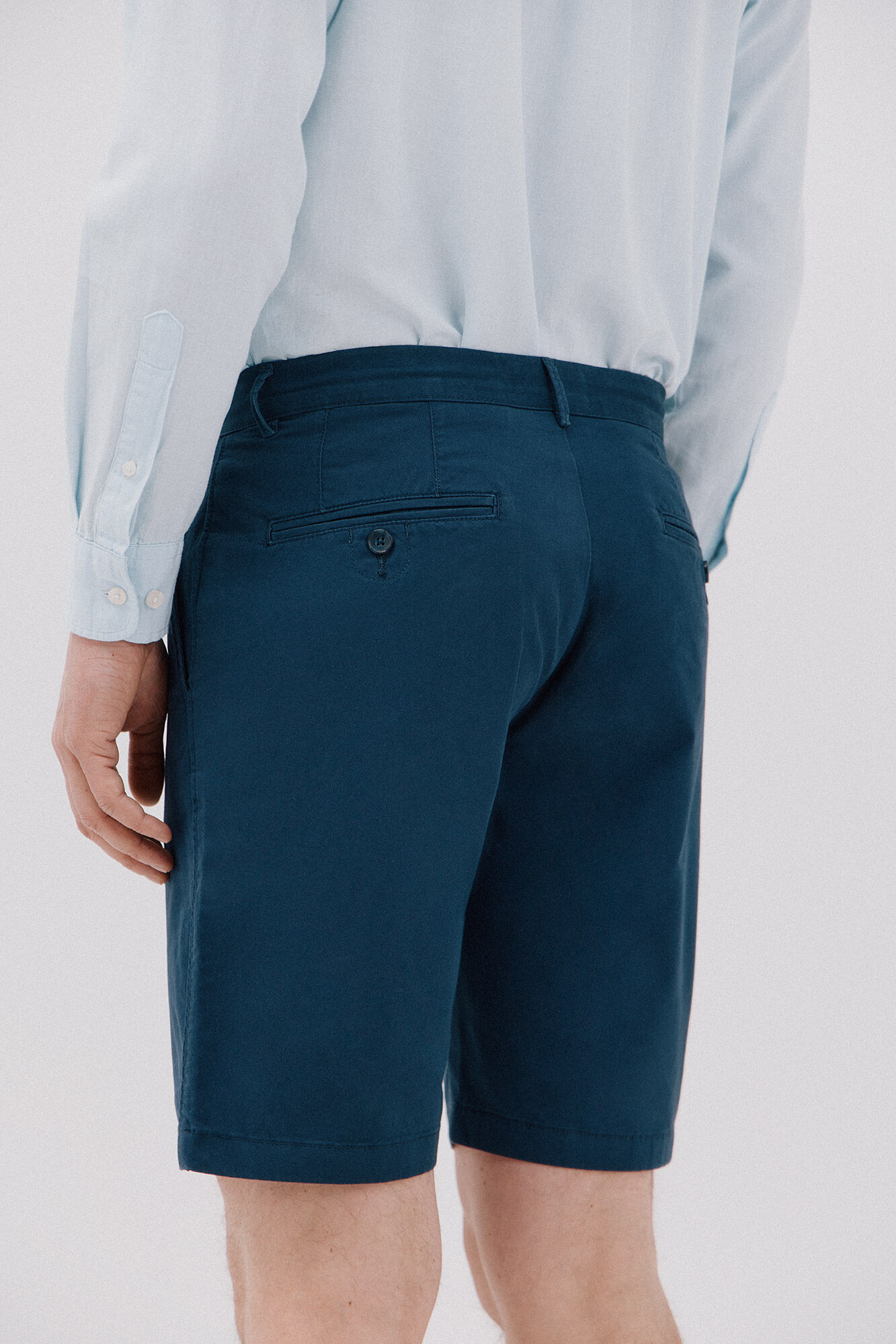 Cortefiel Bermudas chino Azul oscuro