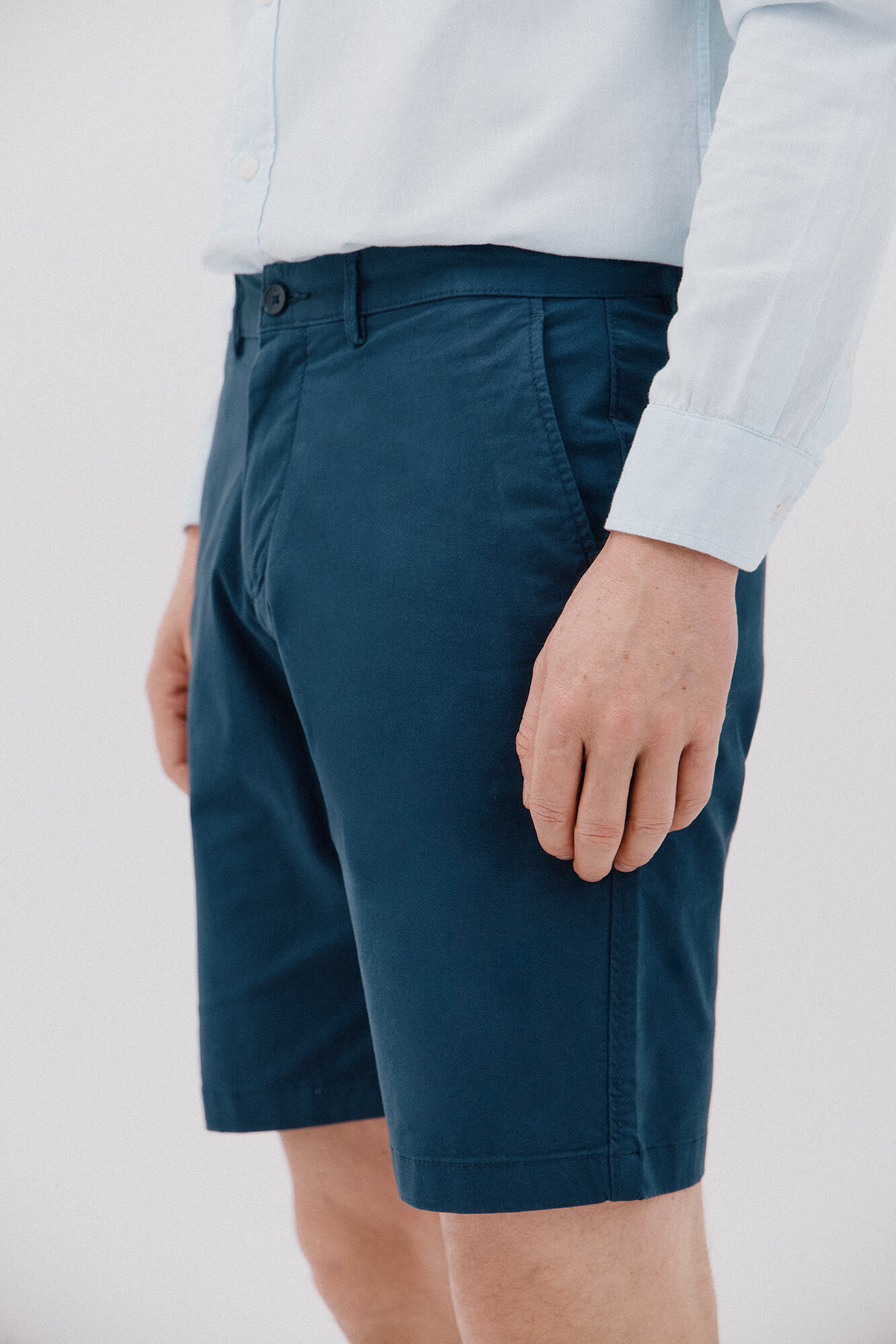 Cortefiel Bermudas chino Azul oscuro