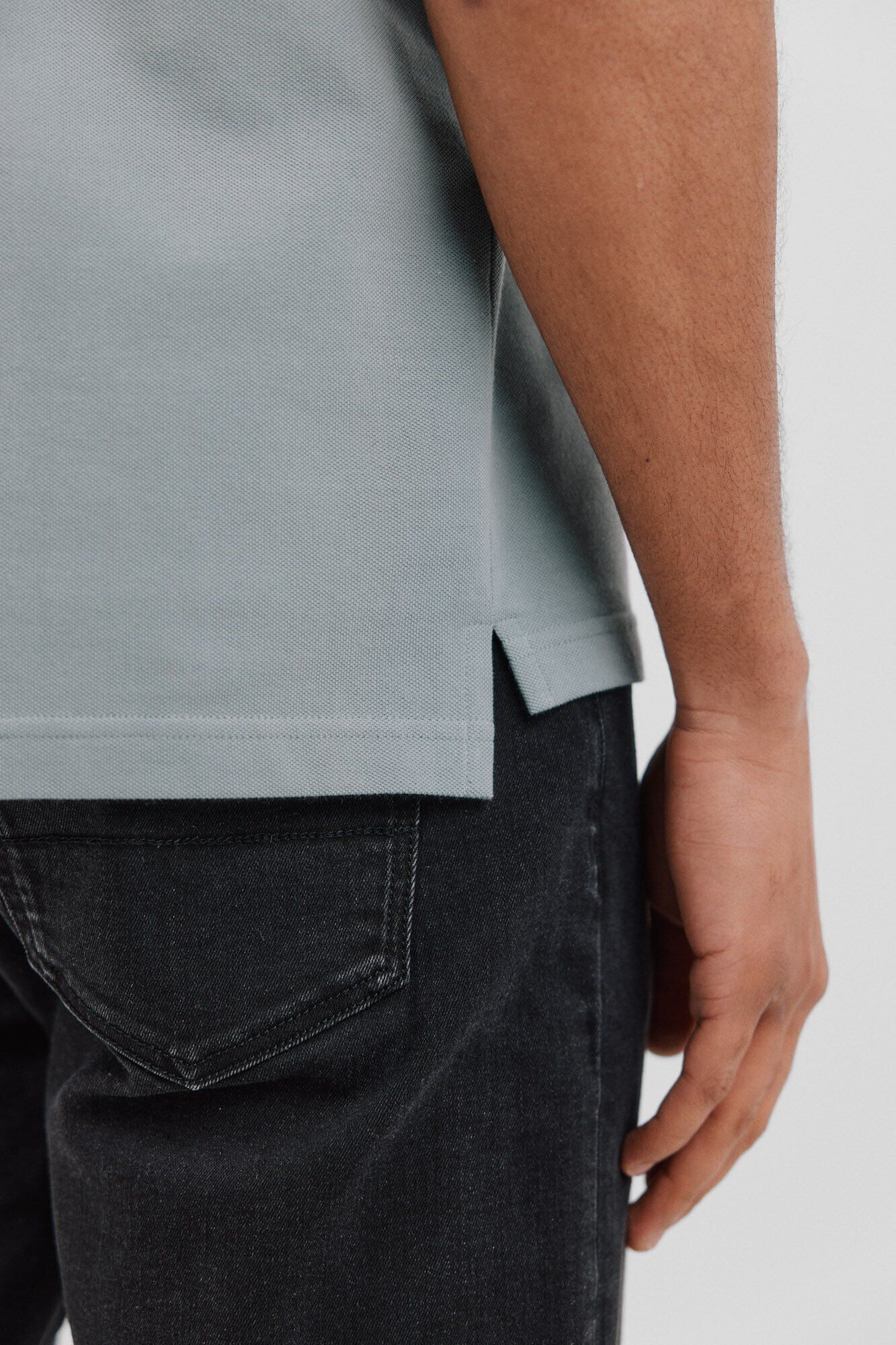 Cortefiel Polo b&aacute;sico piqu&eacute; Azul