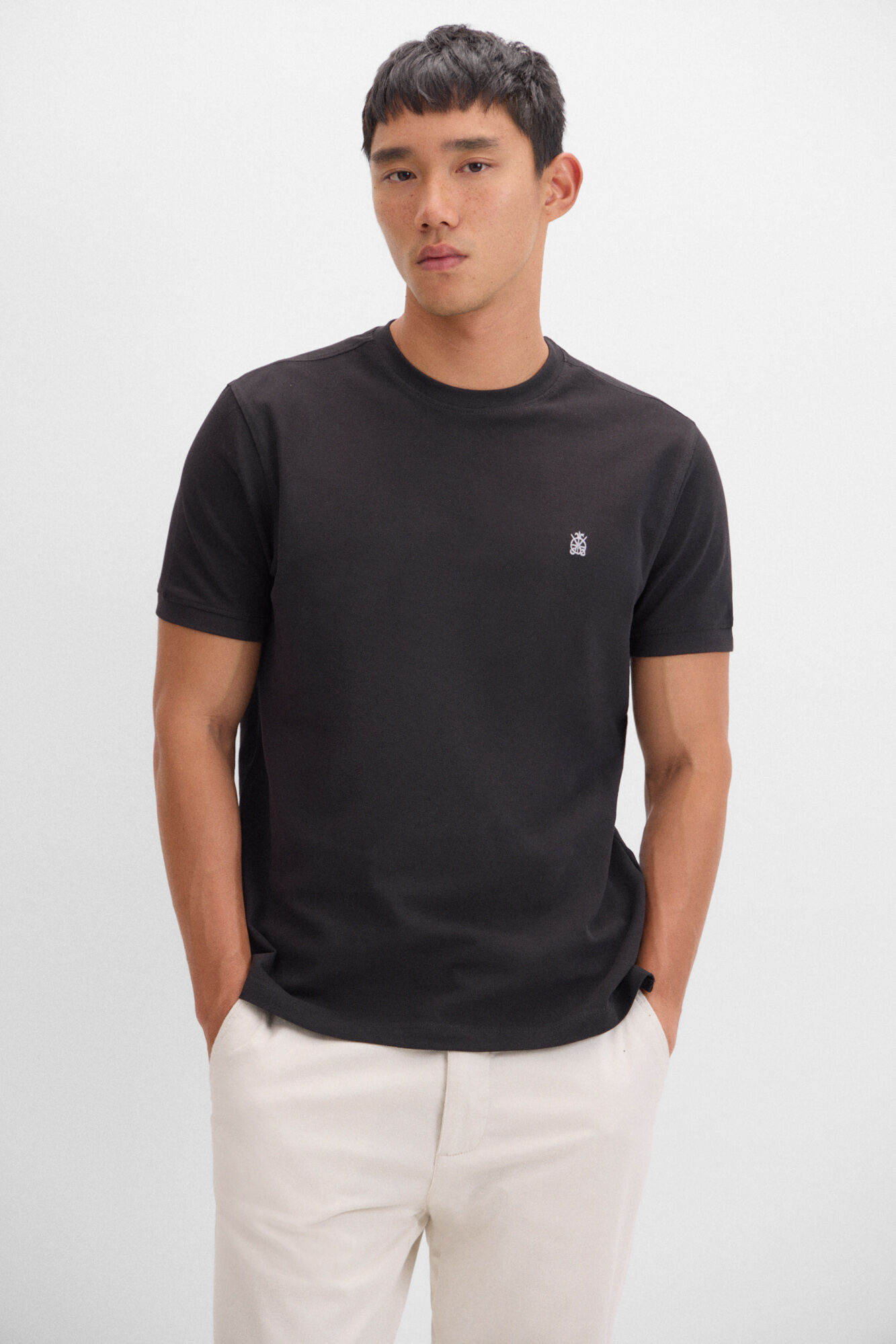 Cortefiel Camiseta b&aacute;sica piqu&eacute;