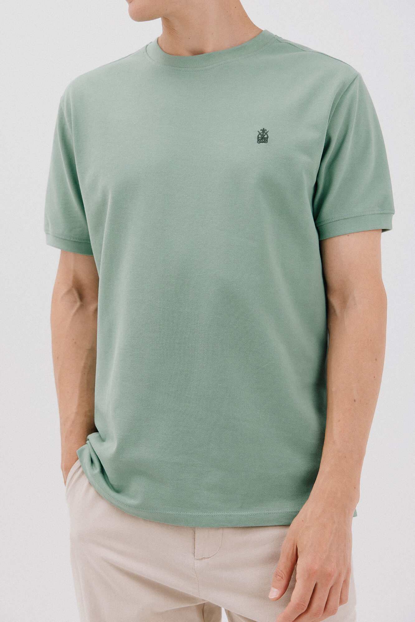Cortefiel Playera b&aacute;sica piqu&eacute;