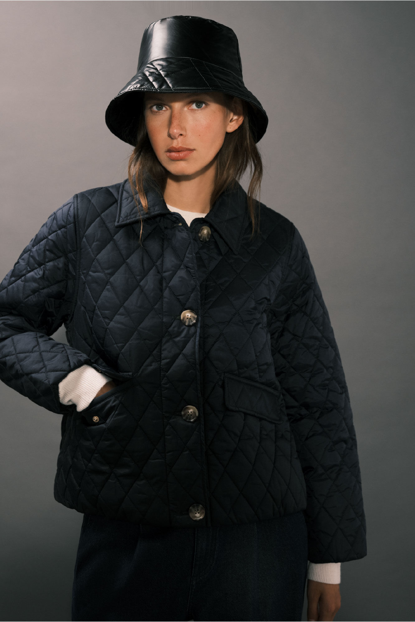 Cortefiel Anorak acolchado botones