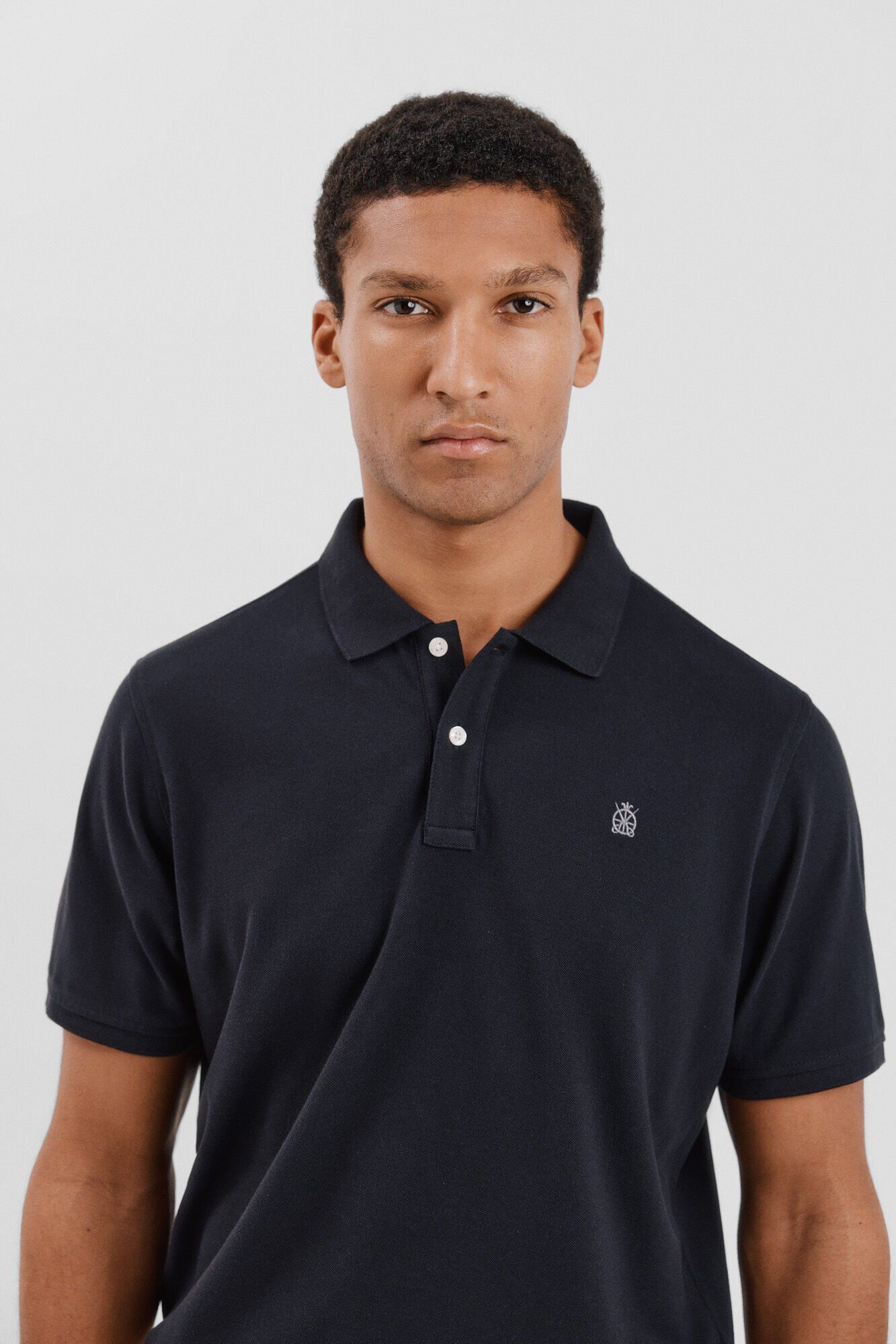 Cortefiel Polo b&aacute;sico piqu&eacute; Negro