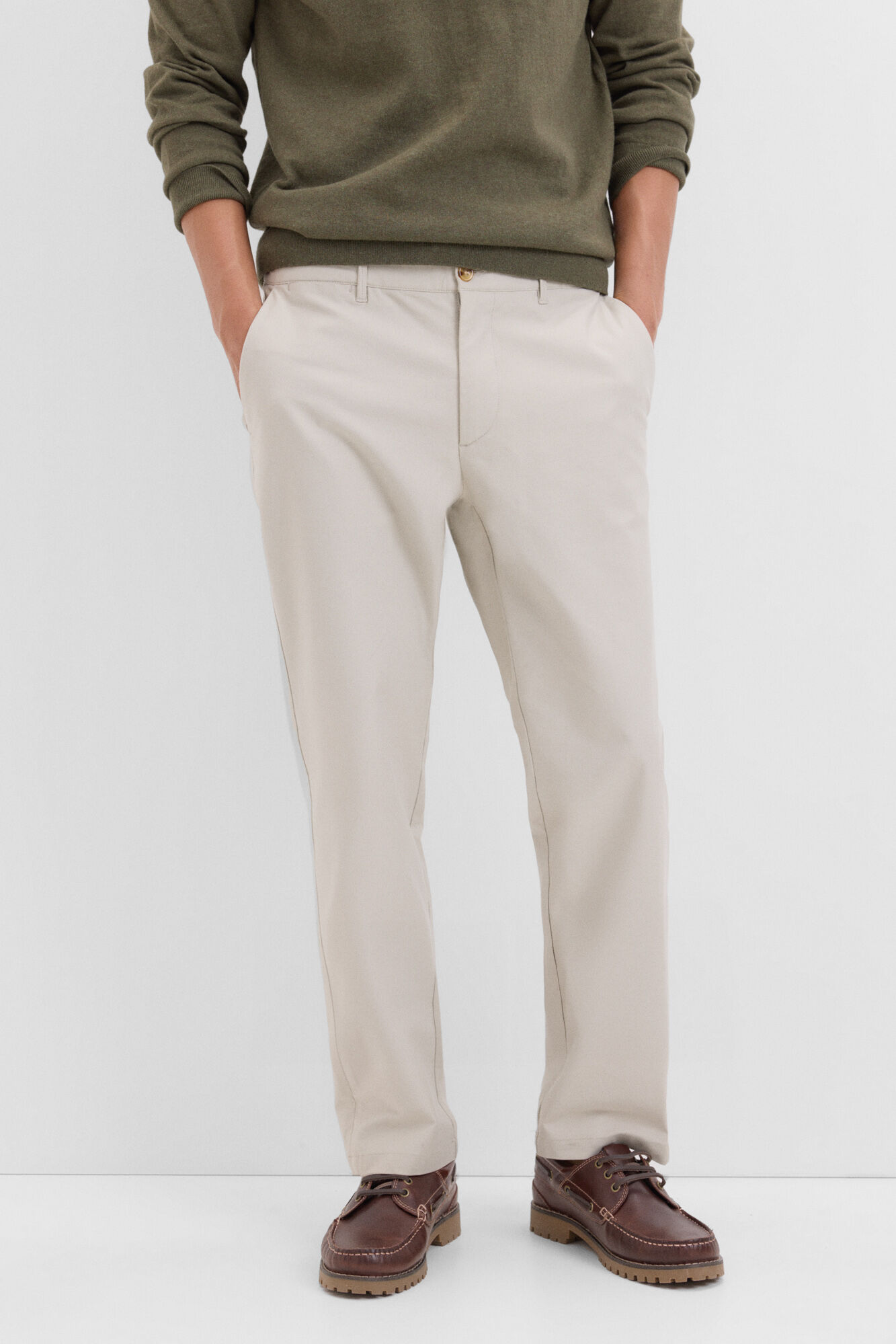 Cortefiel Pantal&oacute;n chino confort regular fit
