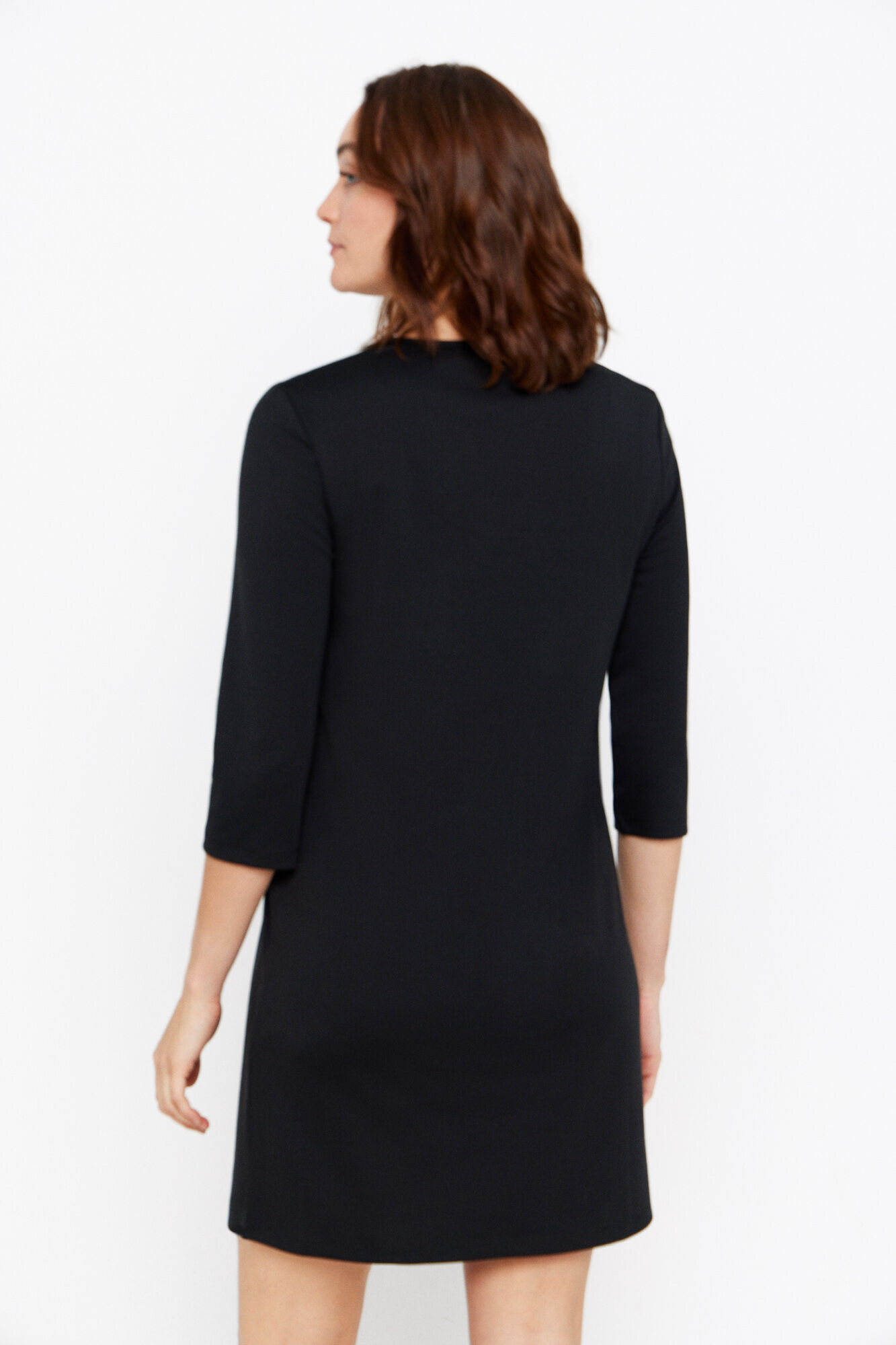 Cortefiel Vestido detalle cadena Negro