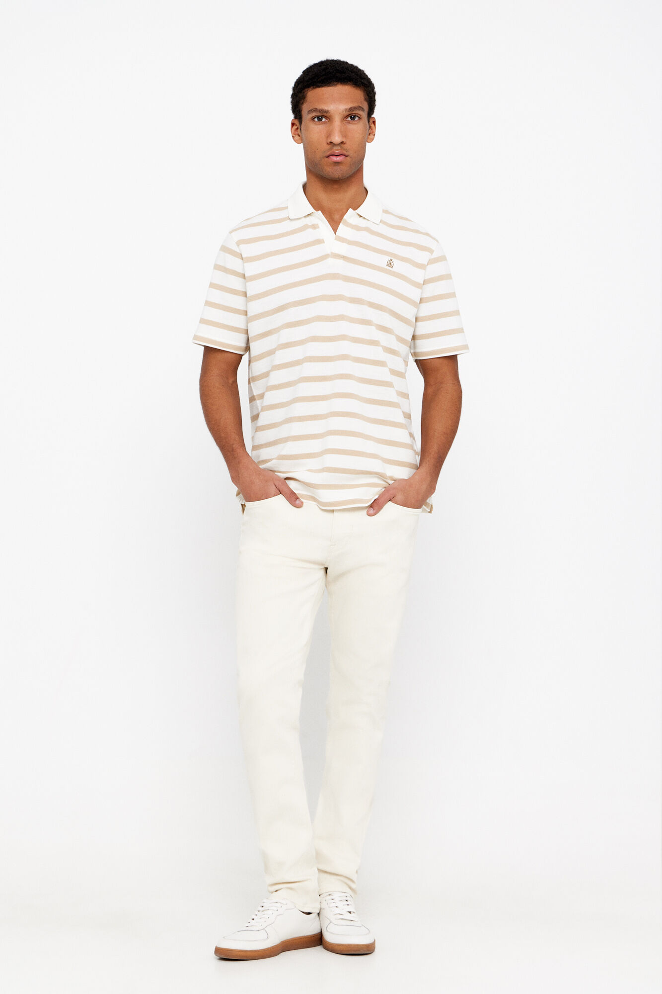 Cortefiel Polo slub rayas