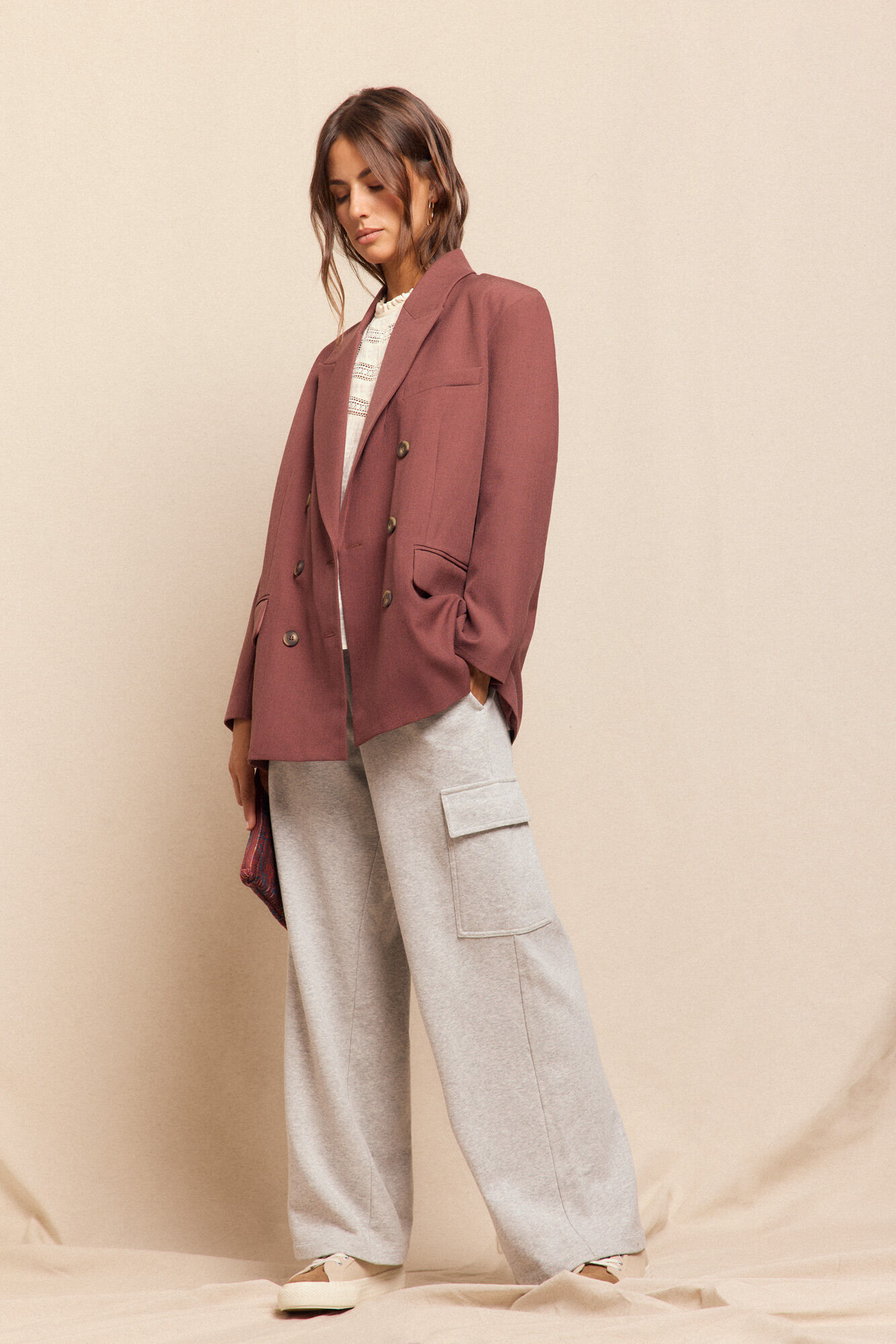 Slowlove Blazer de corte oversize