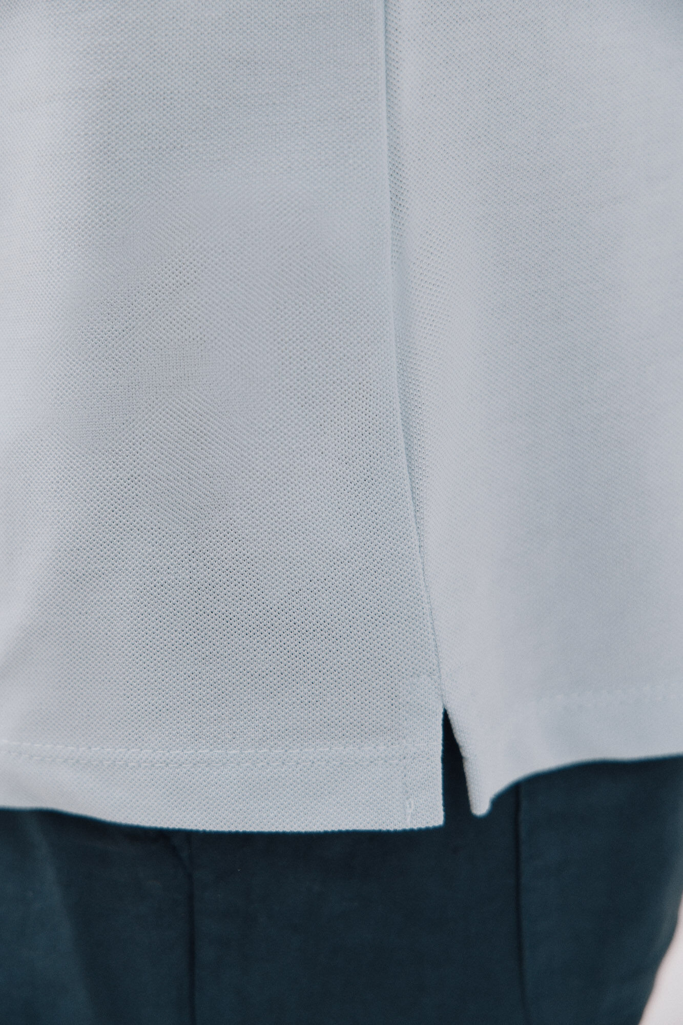 Cortefiel Playera b&aacute;sica piqu&eacute; Azul