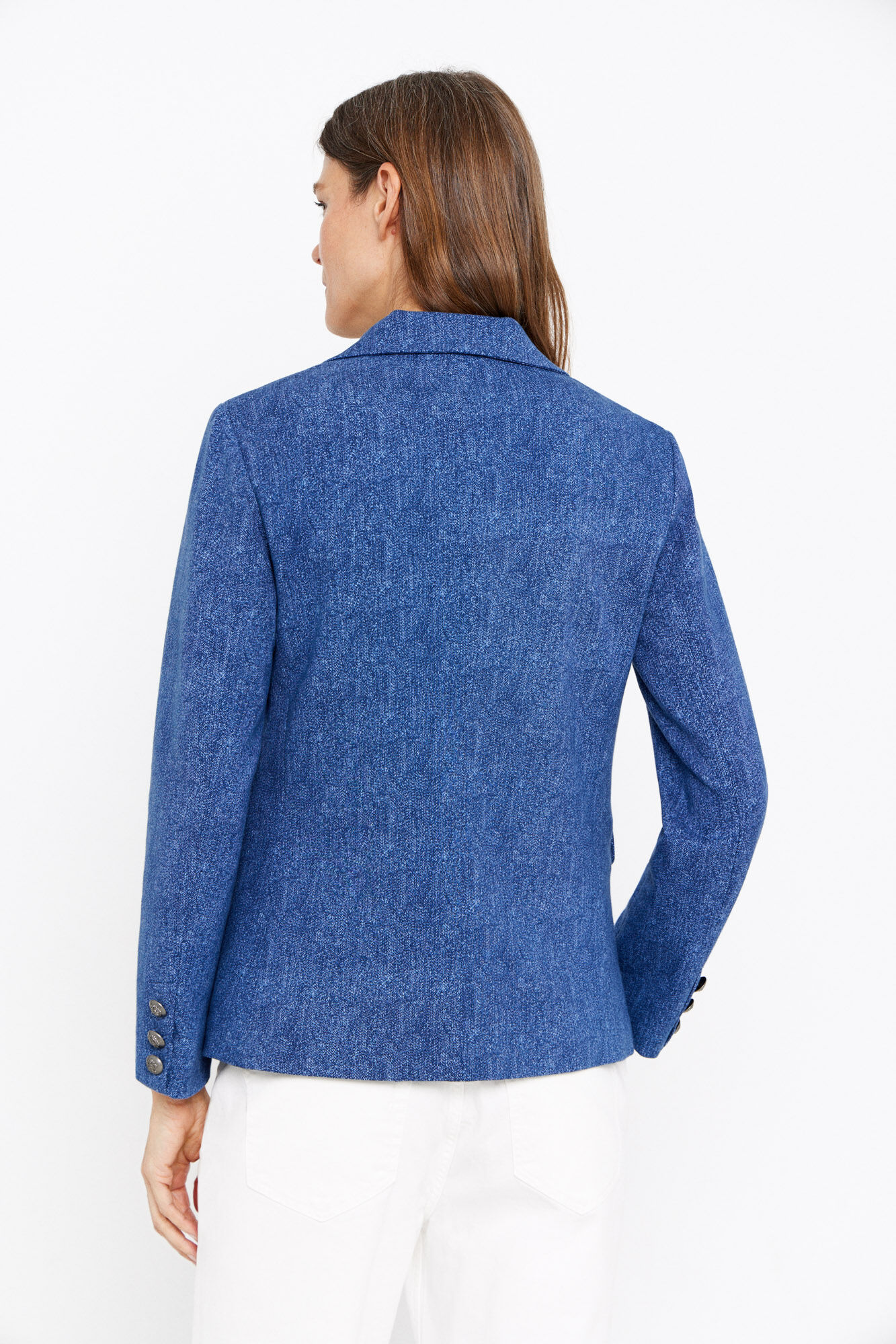 Cortefiel Blazer tejido punto Azul
