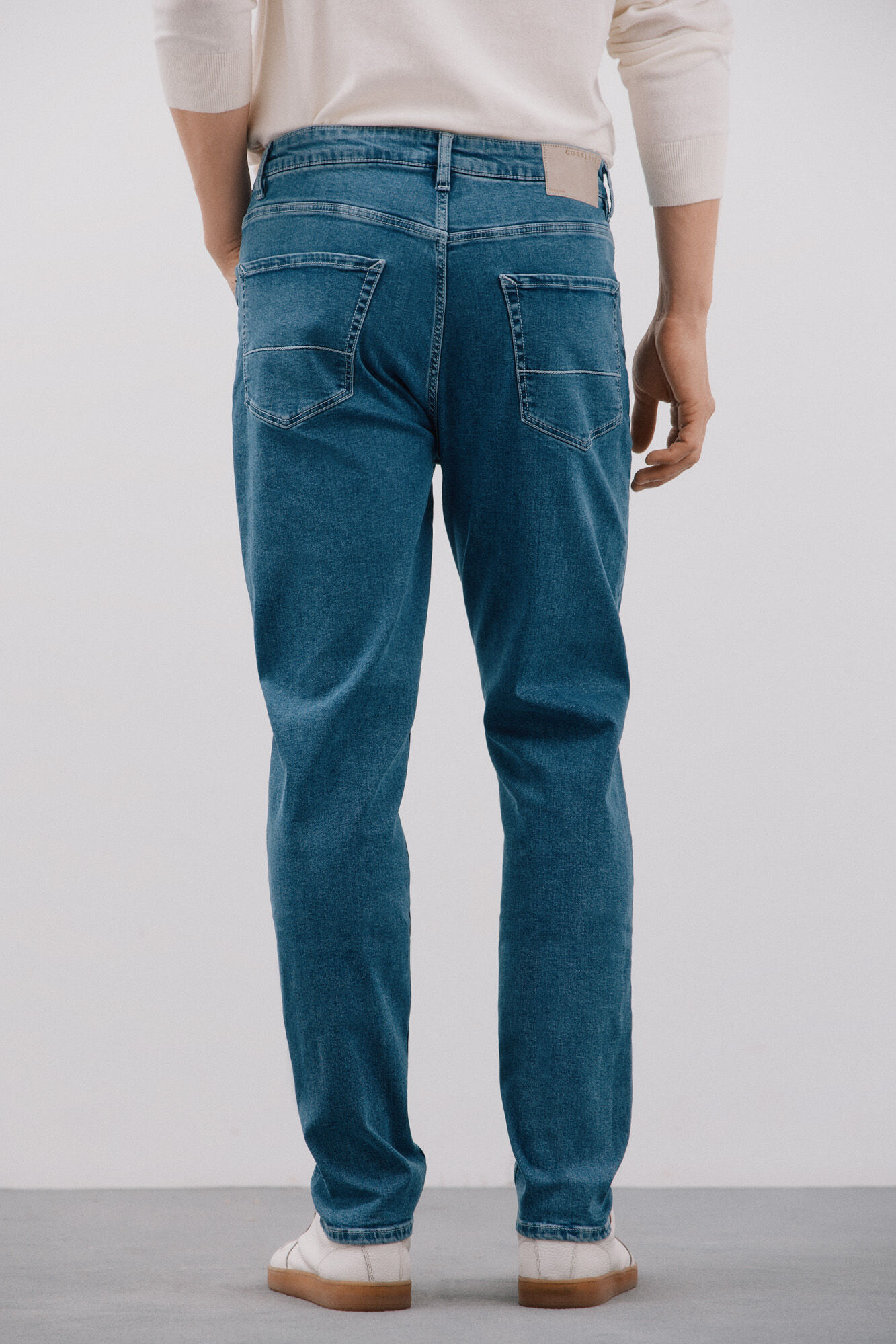 Cortefiel Jeans ligero tapered fit Azul
