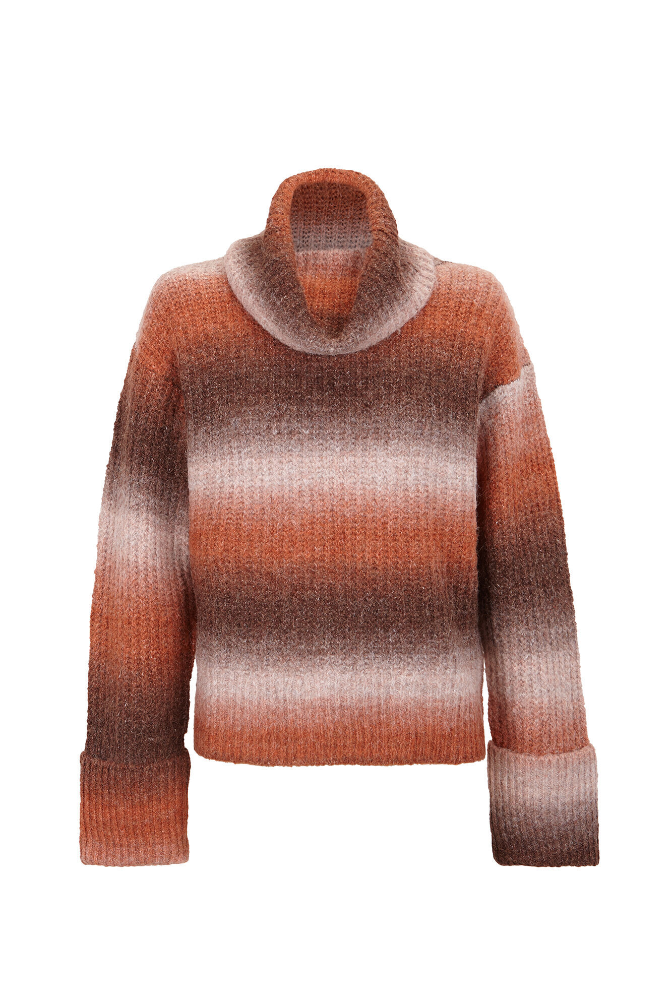 Slowlove Su&eacute;ter de cuello vuelto Estampado beige