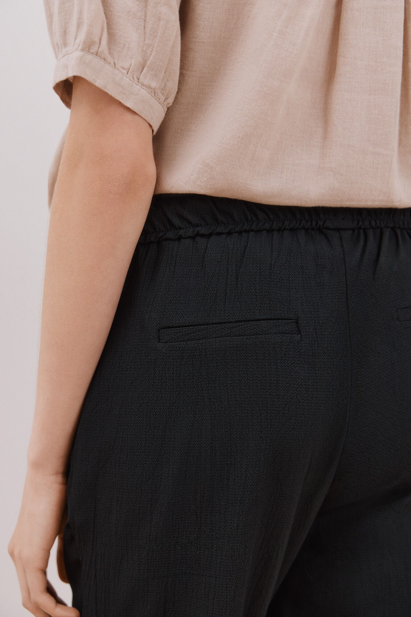 Cortefiel Pantal&oacute;n fluido Negro