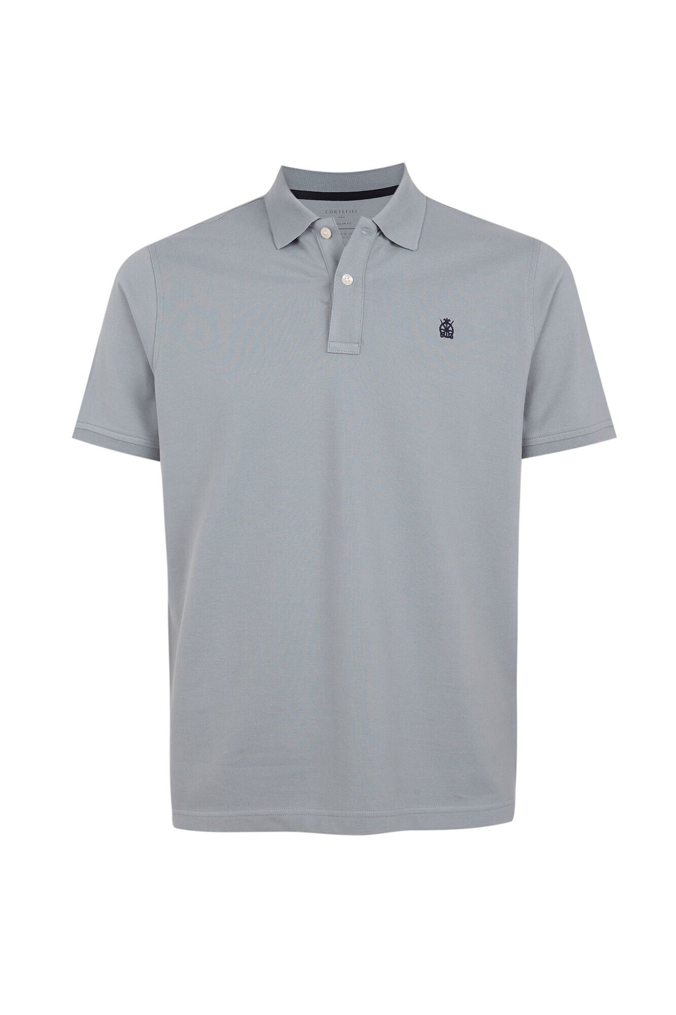 Cortefiel Polo b&aacute;sico piqu&eacute; Azul