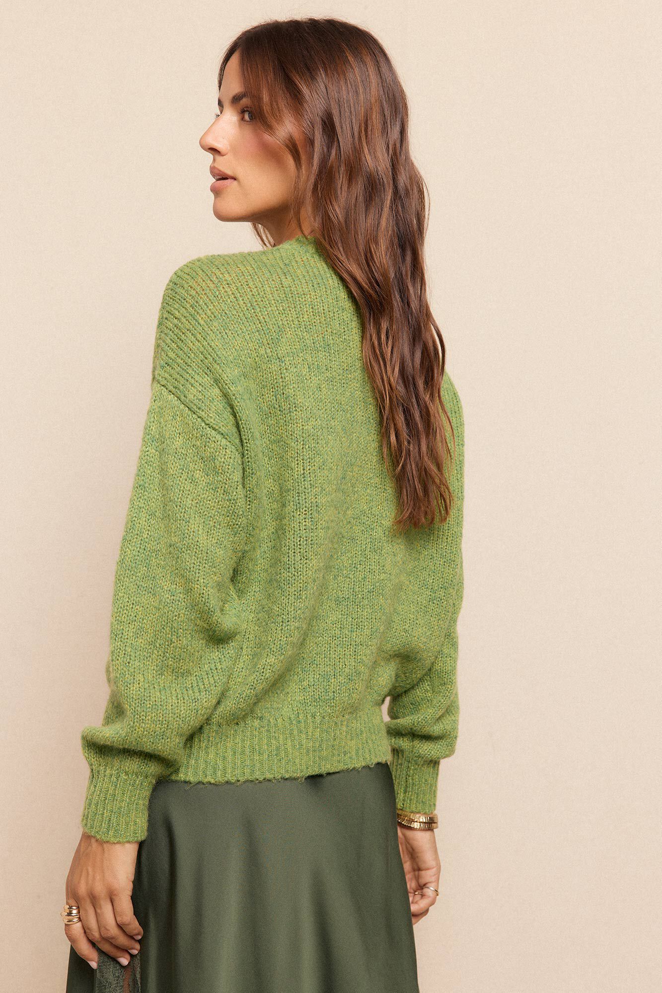 Slowlove Su&eacute;ter b&aacute;sico Verde