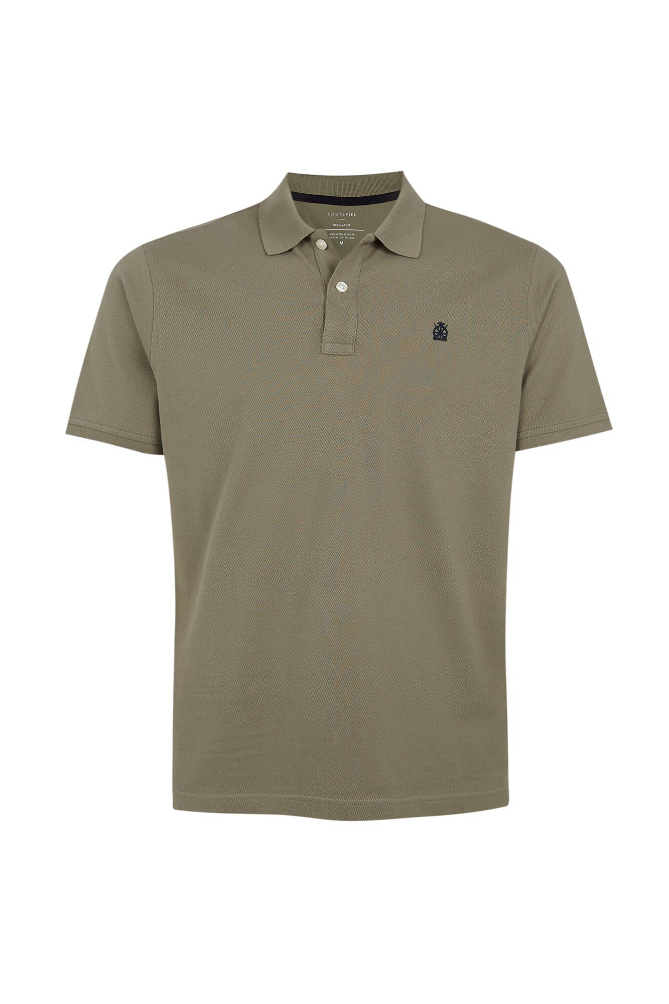 Cortefiel Polo b&aacute;sico piqu&eacute; Kaki