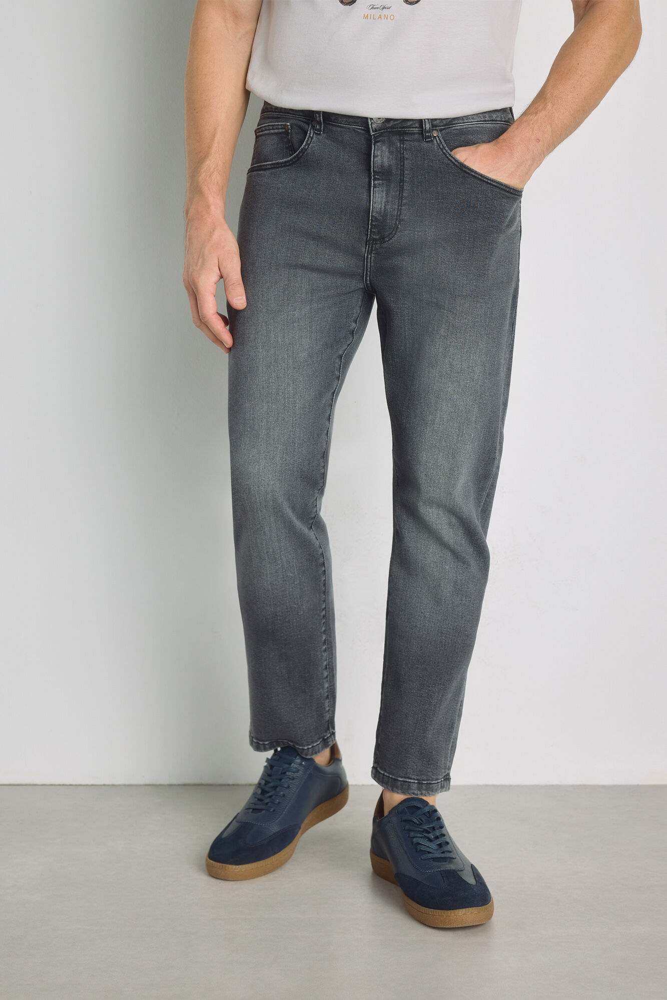 Milano Pantal&oacute;n de mezclilla regular fit