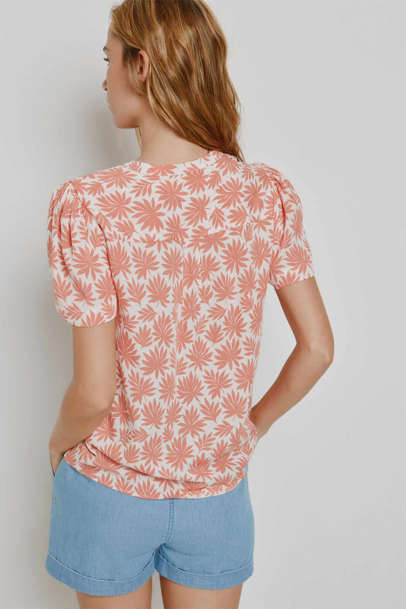 Milano Blusa estampada Coral