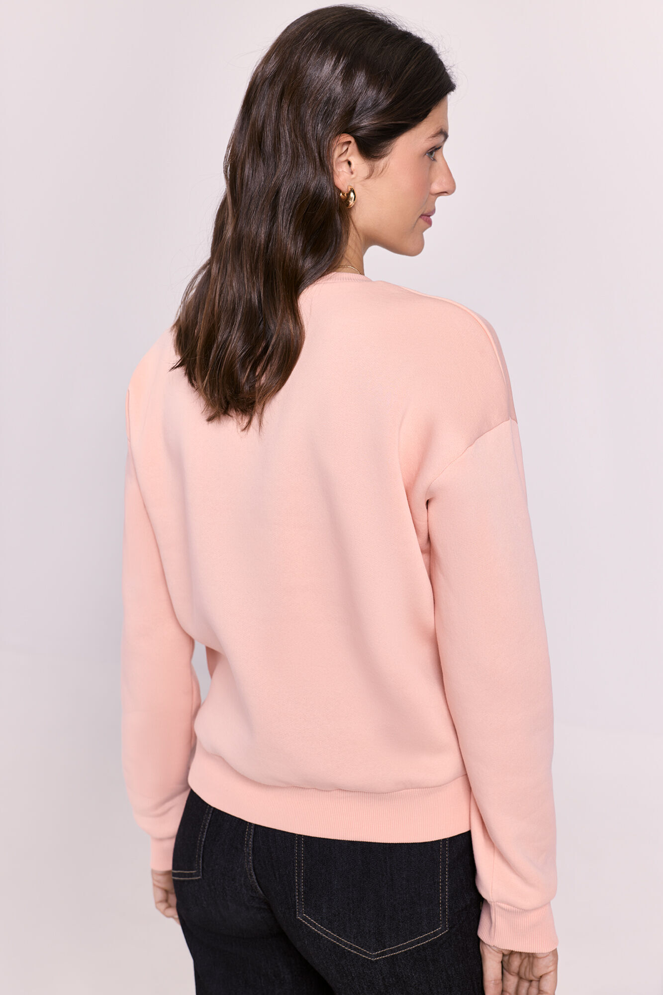 Milano Sudadera rosa con texto Rosa