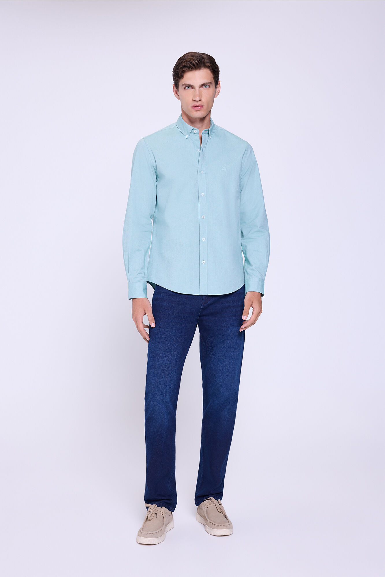Springfield Camisa Oxford liso