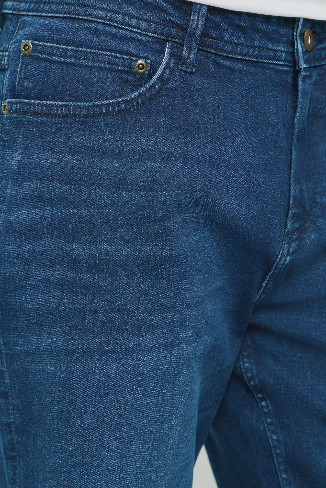 Milano Bermuda de mezclilla regular fit Navy