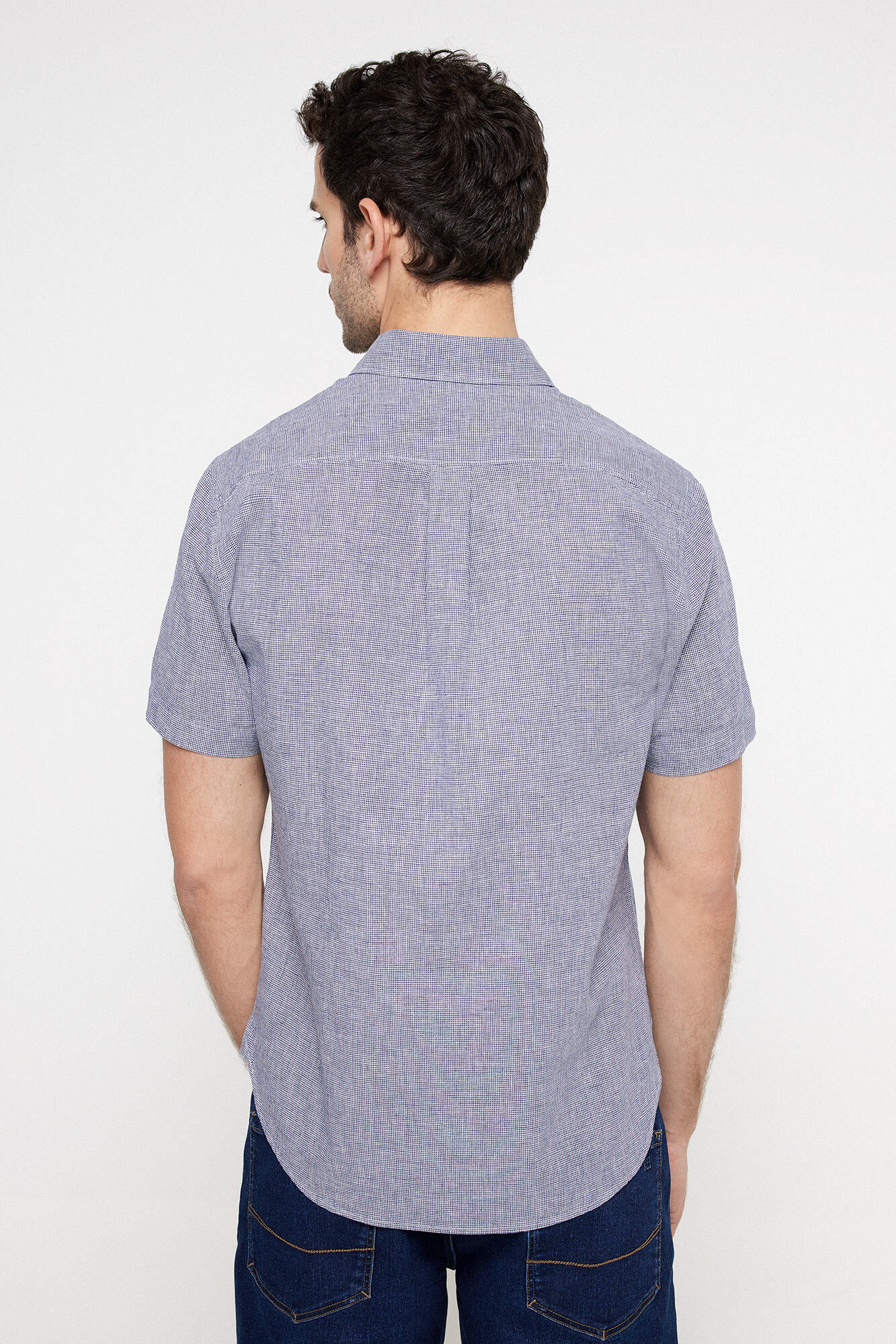 Pedro del Hierro Camisa Slub PdH Rayas Azul