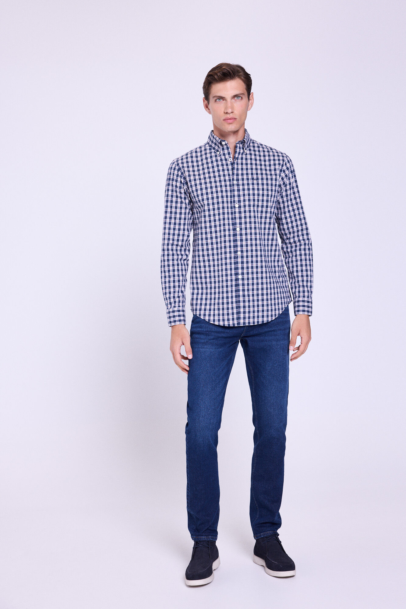Milano Camisa a cuadros de corte relajado