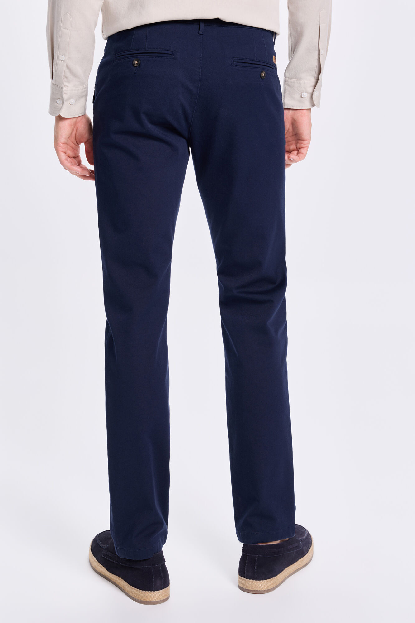 Milano Chinos lisos y liso Navy