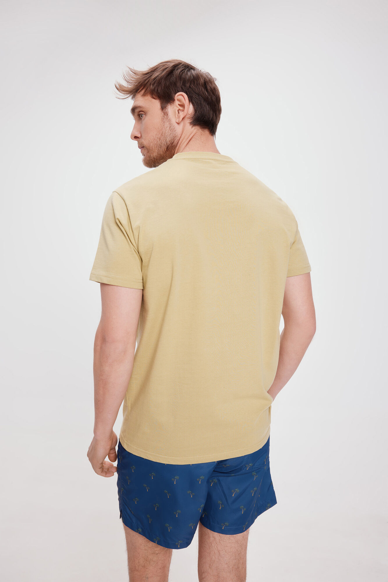 Milano Camiseta Estampada Kaki Claro