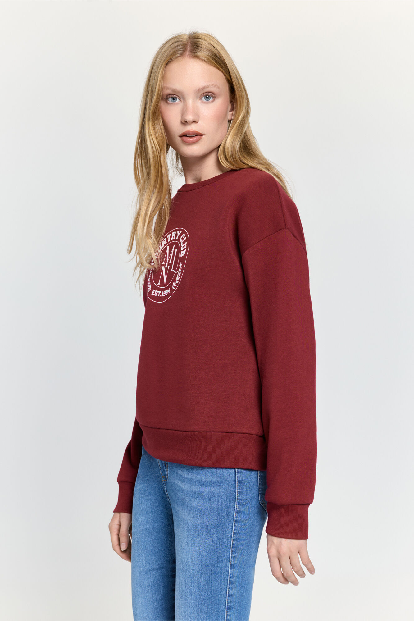 Milano Sudadera estampada Granate