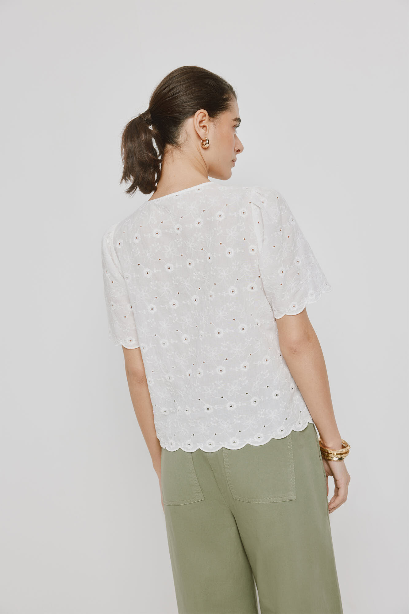 Milano Camisa de manga corta Blanco