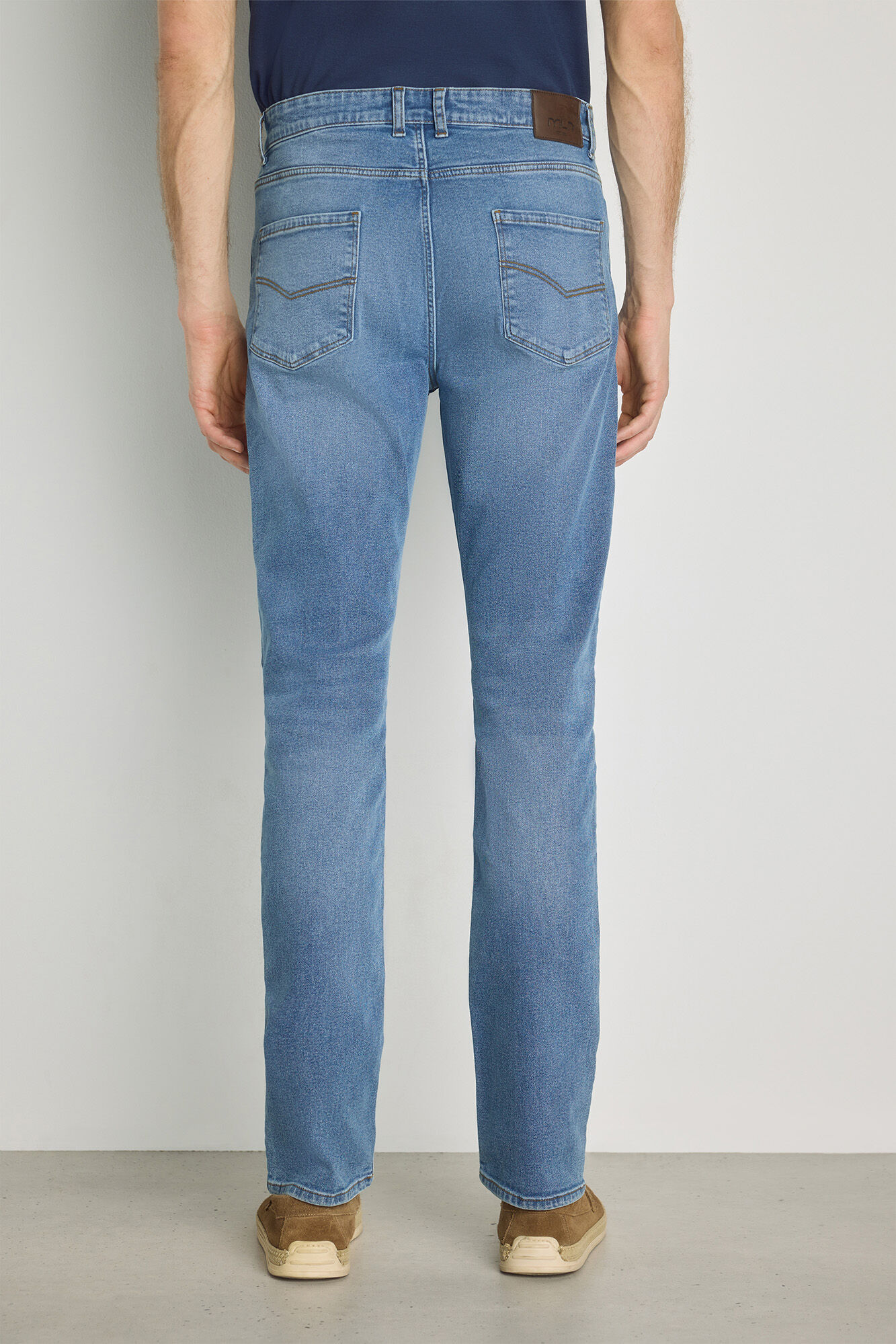Milano Pantal&oacute;n de mezclilla slim fit Azul Claro