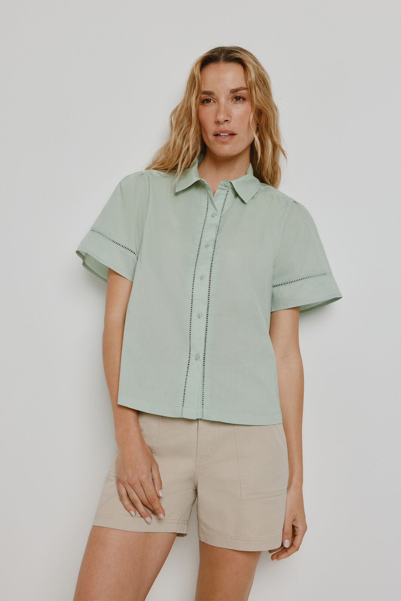 Milano Blusa de manga corta Azul