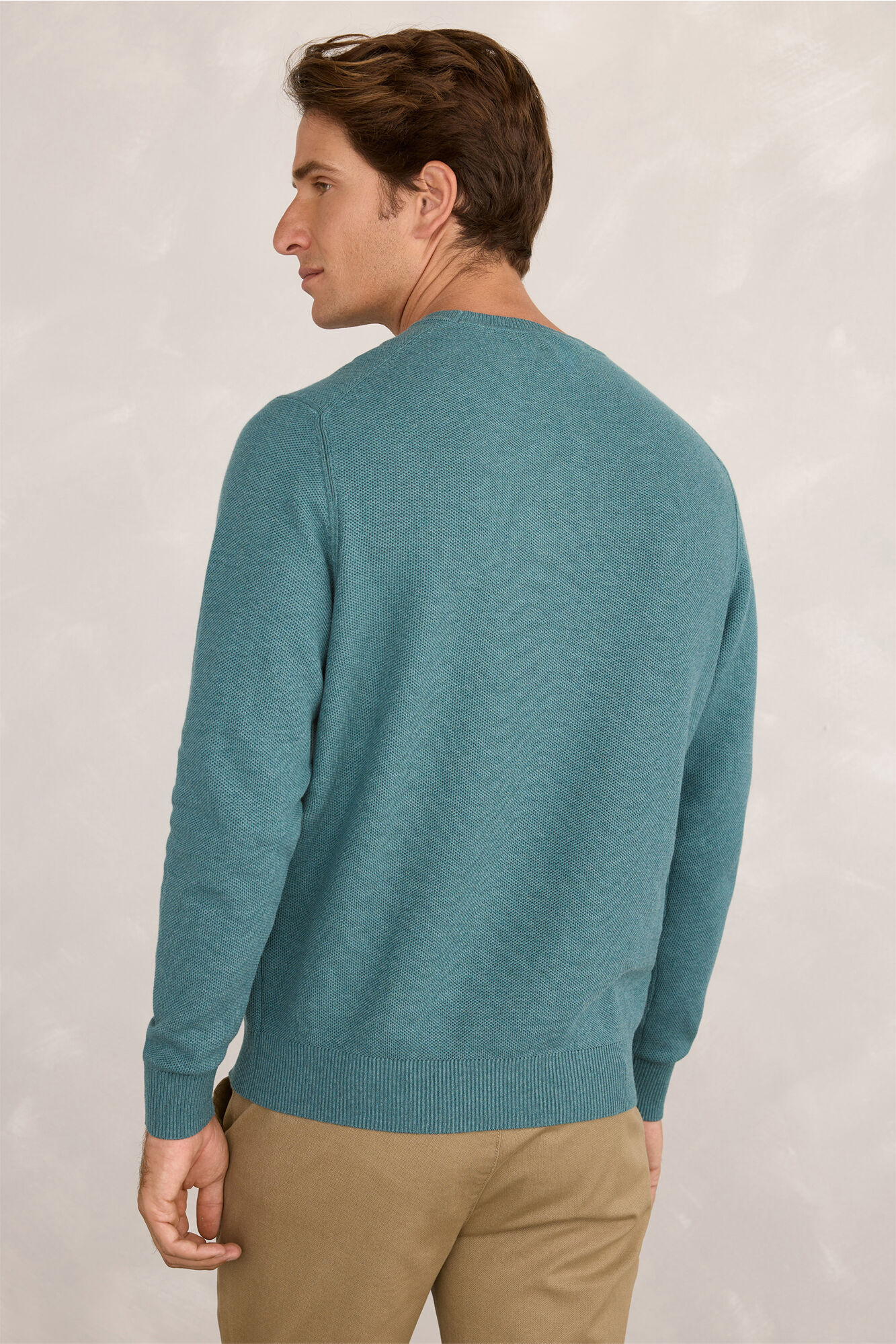 Milano Jersey b&aacute;sico de nido de abeja Azul turquesa