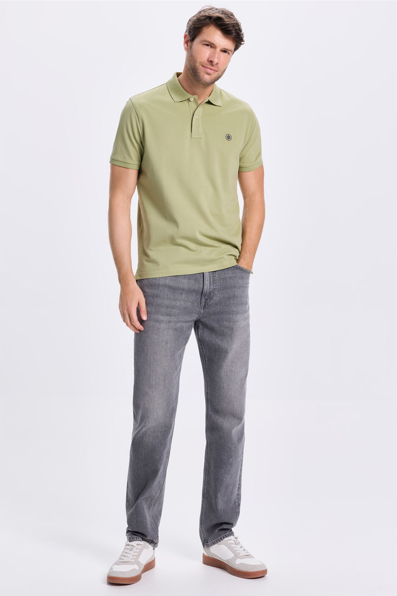 Springfield Polo b&aacute;sico Springfield Kaki Claro