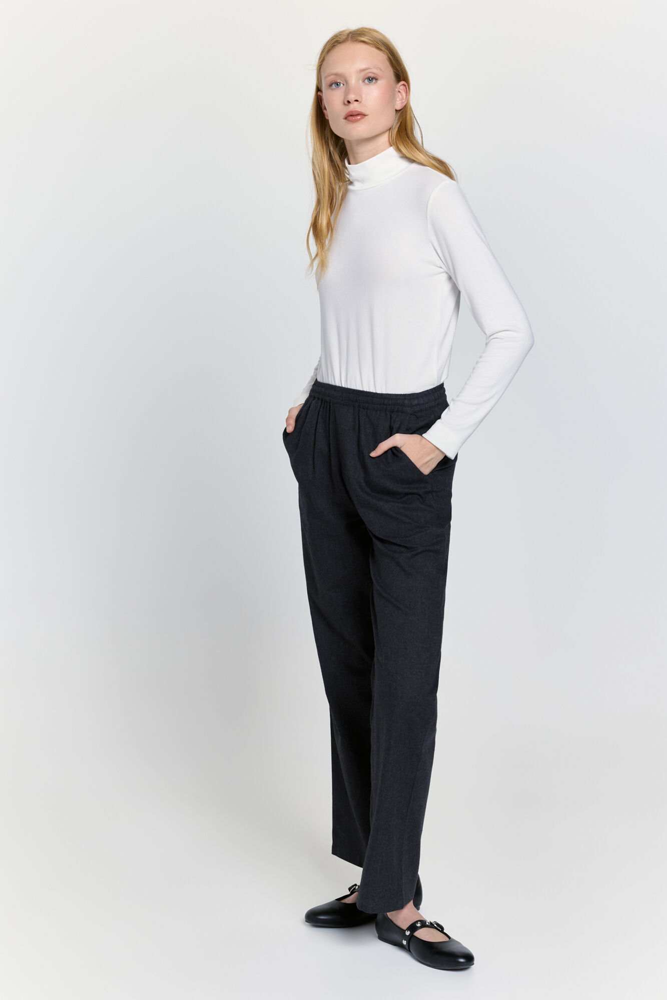 Milano Playera de cuello Perkins de soft touch