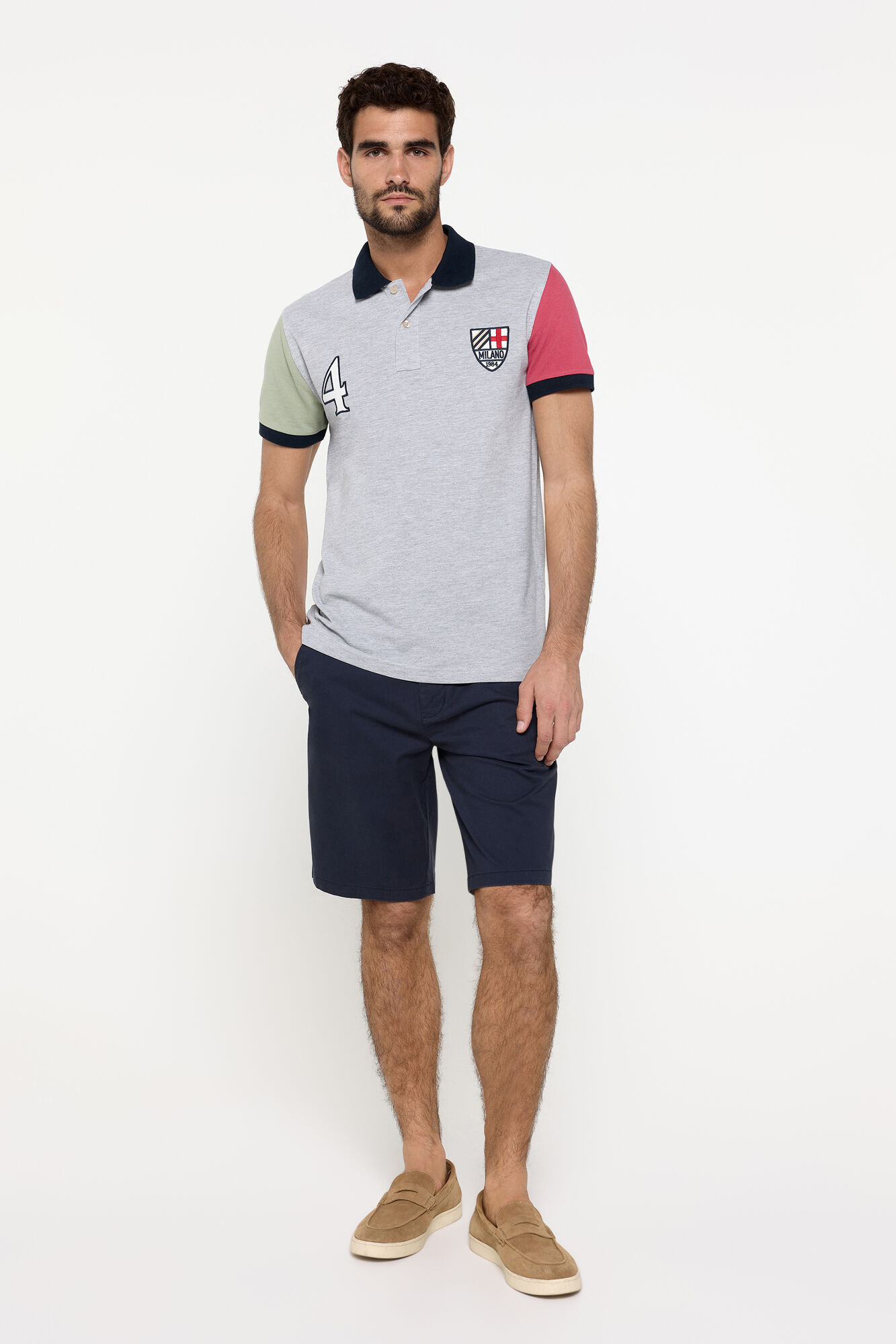 Milano Polo arlequ&iacute;n parches