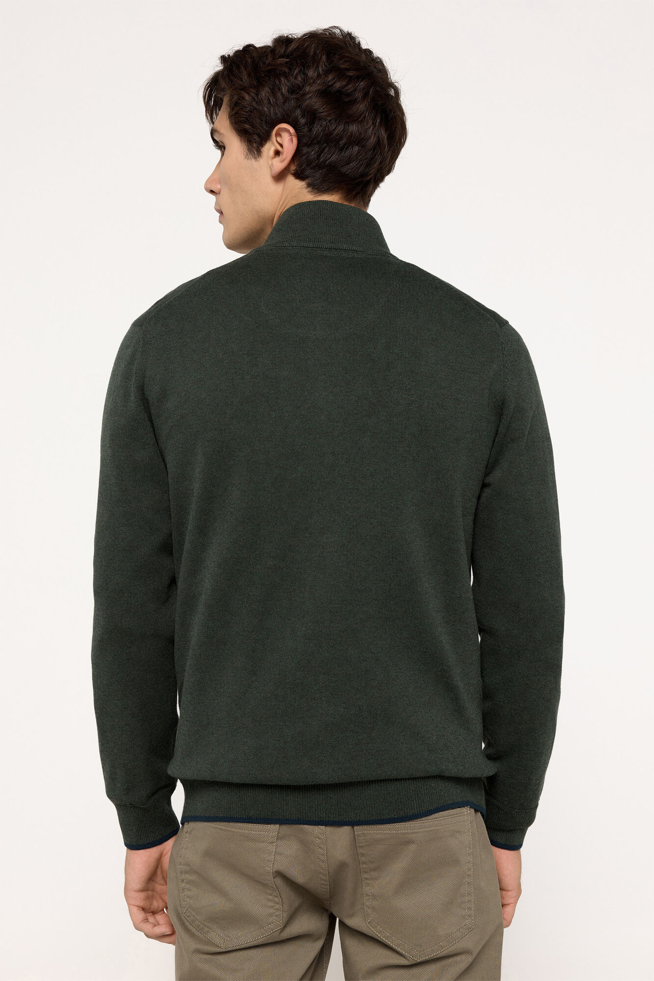 Milano Chaqueta Punto Cremallera Verde