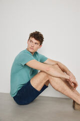 Milano Bermuda de mezclilla regular fit Azul