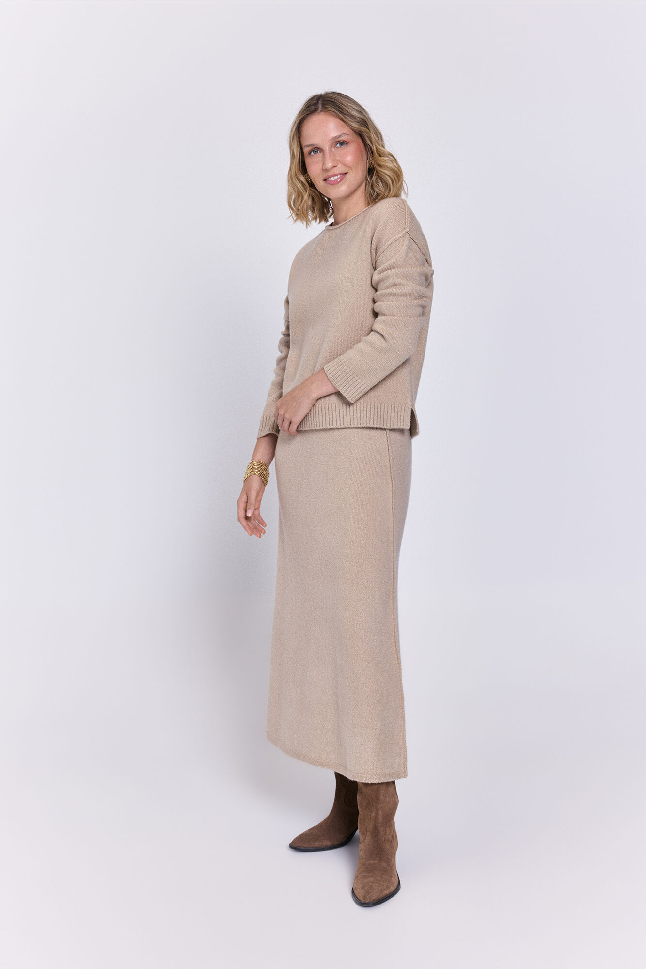 Milano Jersey estructurado de corte extragrande
