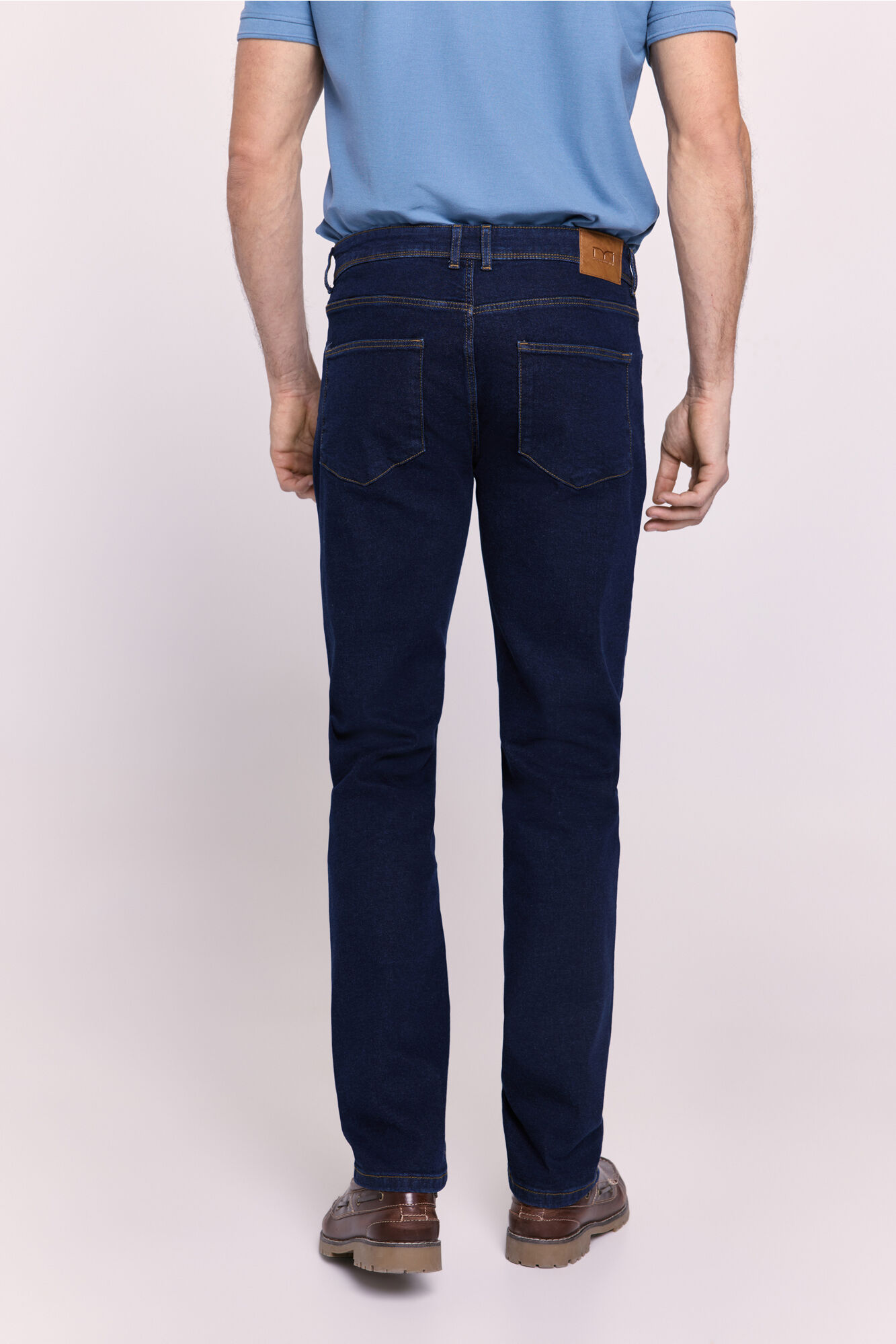 Milano Pantal&oacute;n regular fit de mezclilla Navy