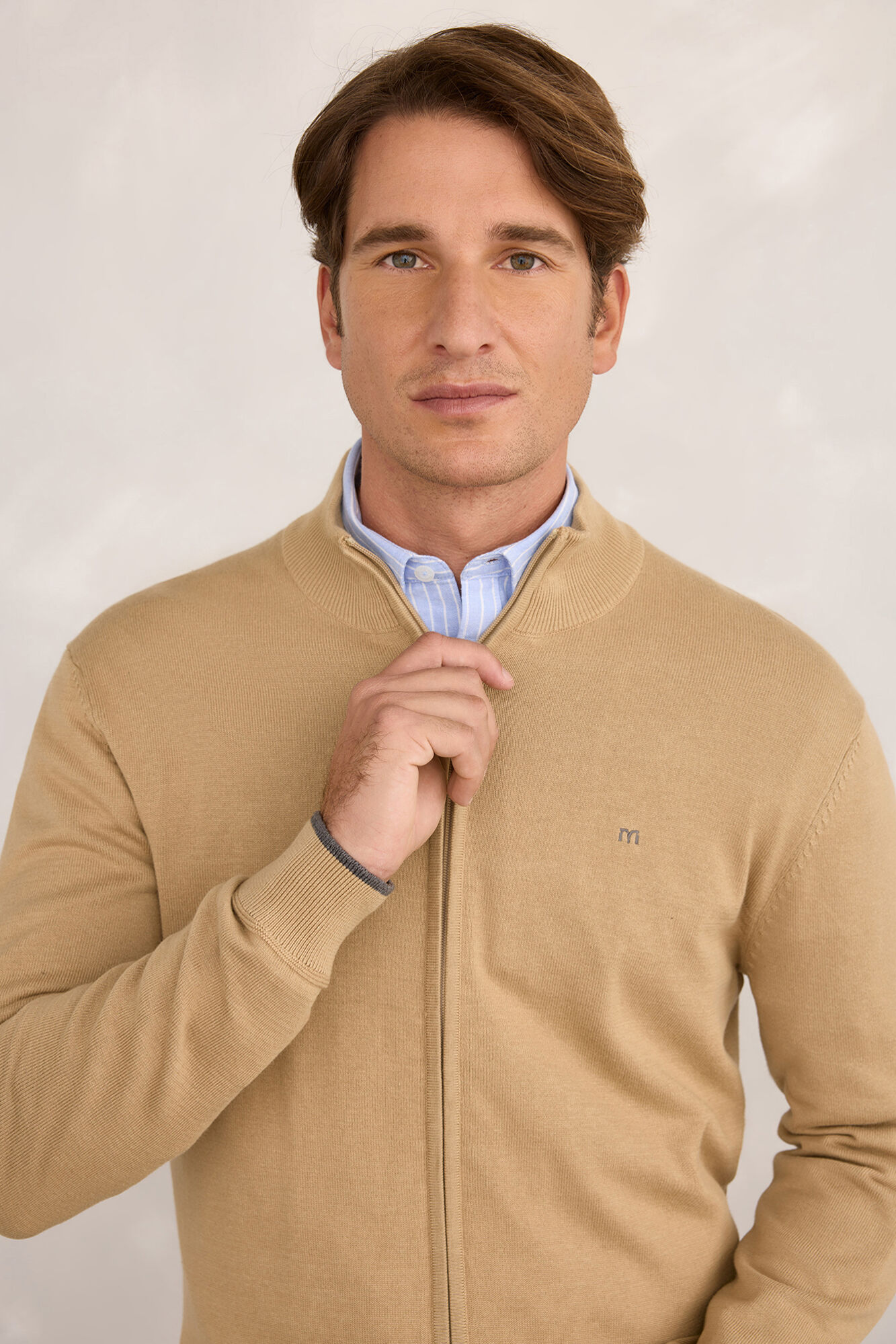 Milano C&aacute;rdigan de canal&eacute; Beige/Camel