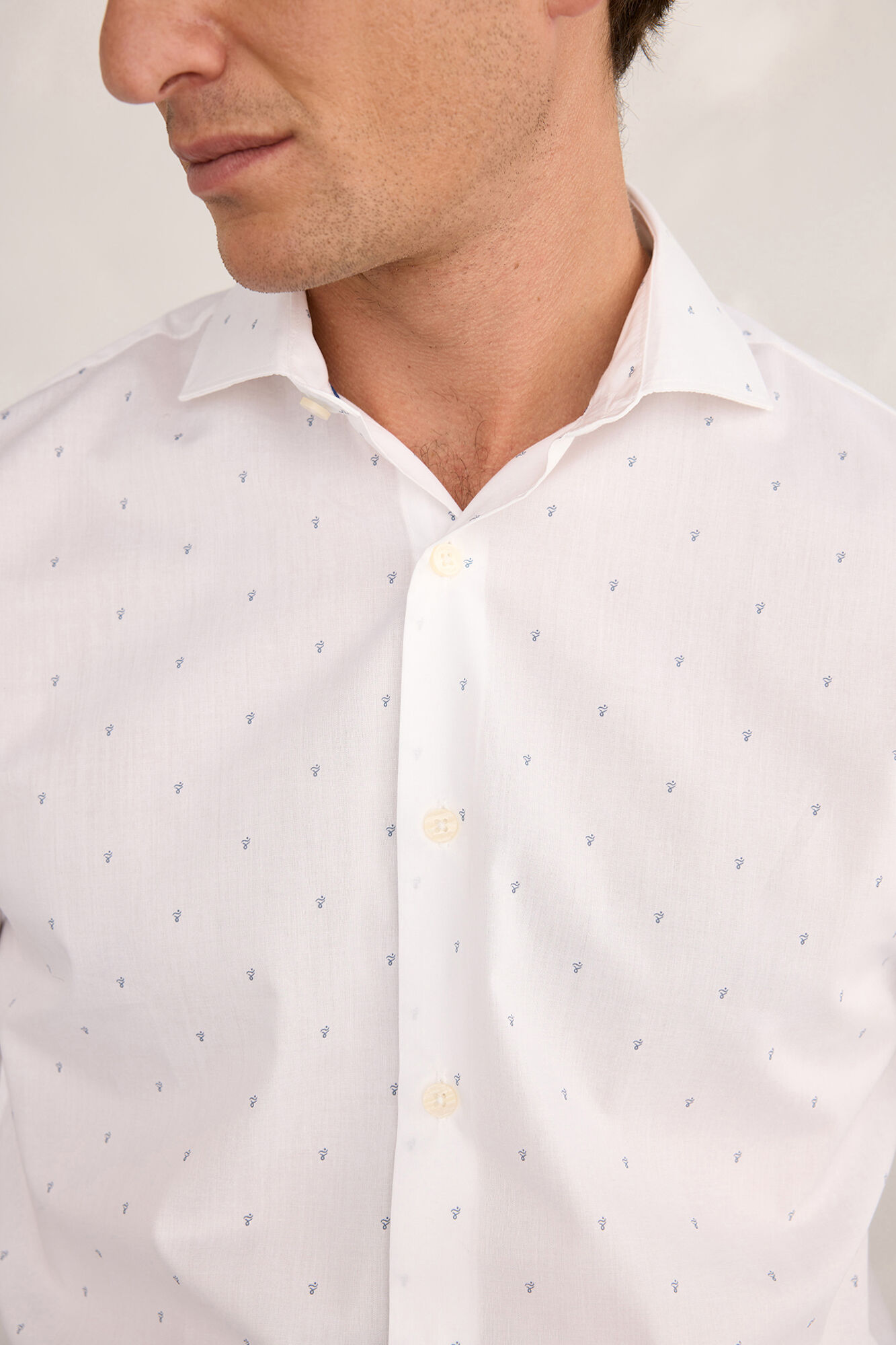 Milano Camisa de vestir de popel&iacute;n Blanco